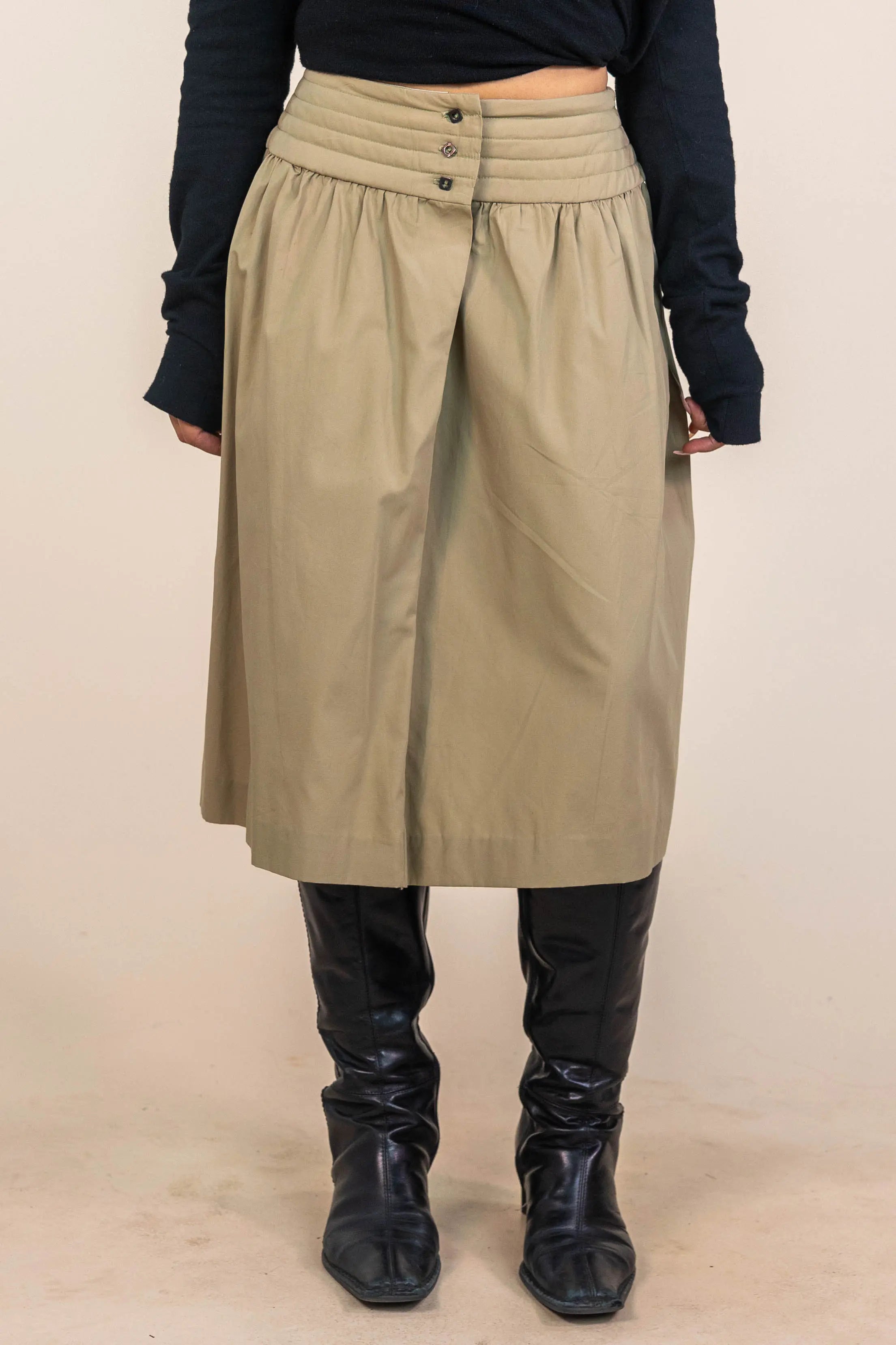 90s A-Line Skirt with Bold Waistband ThriftTale