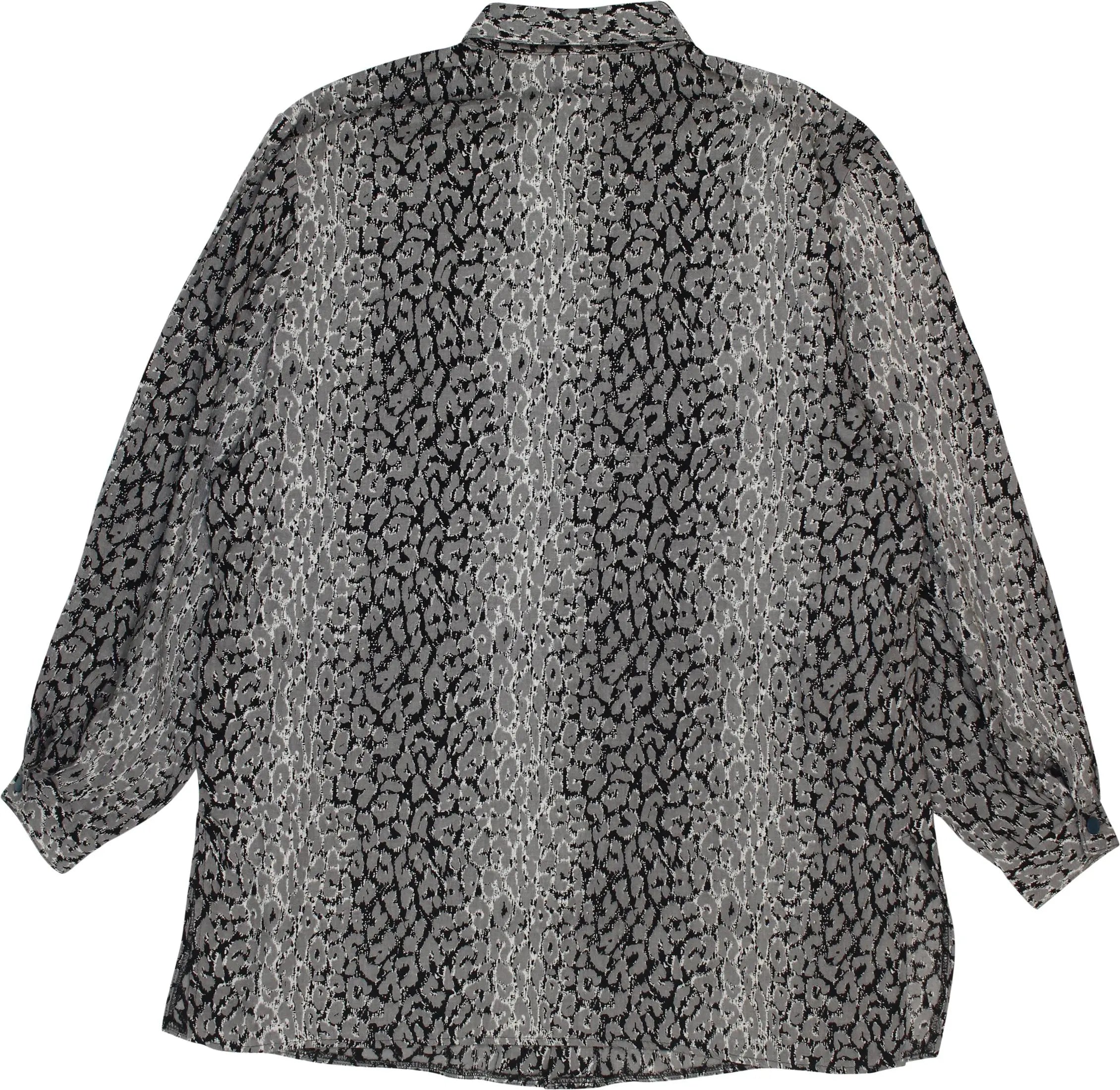 Unknown - 90s Blouse with Animal Print- ThriftTale.com - Vintage and second handclothing