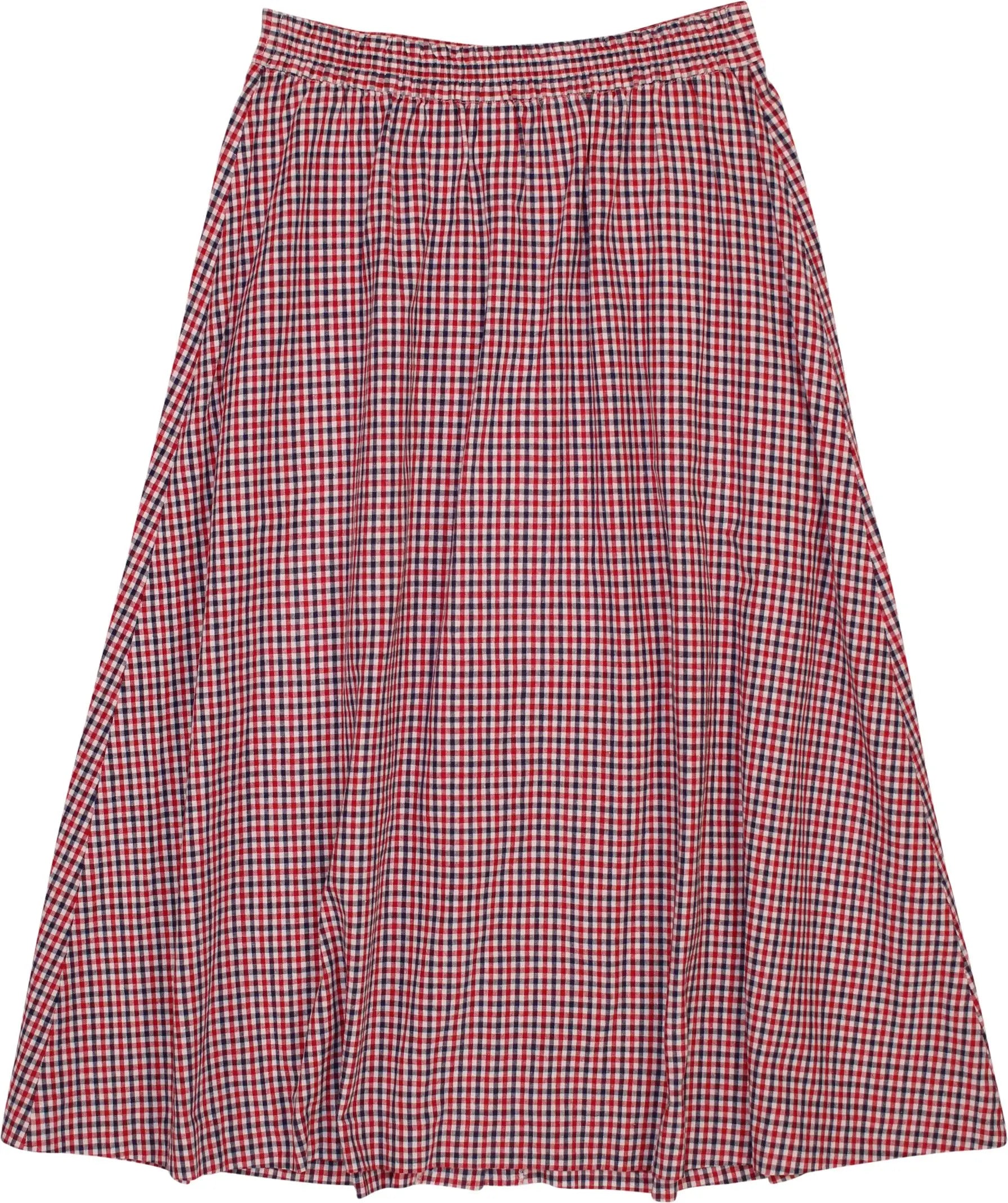 Unknown - 90s Checkered Midi Skirt- ThriftTale.com - Vintage and second handclothing