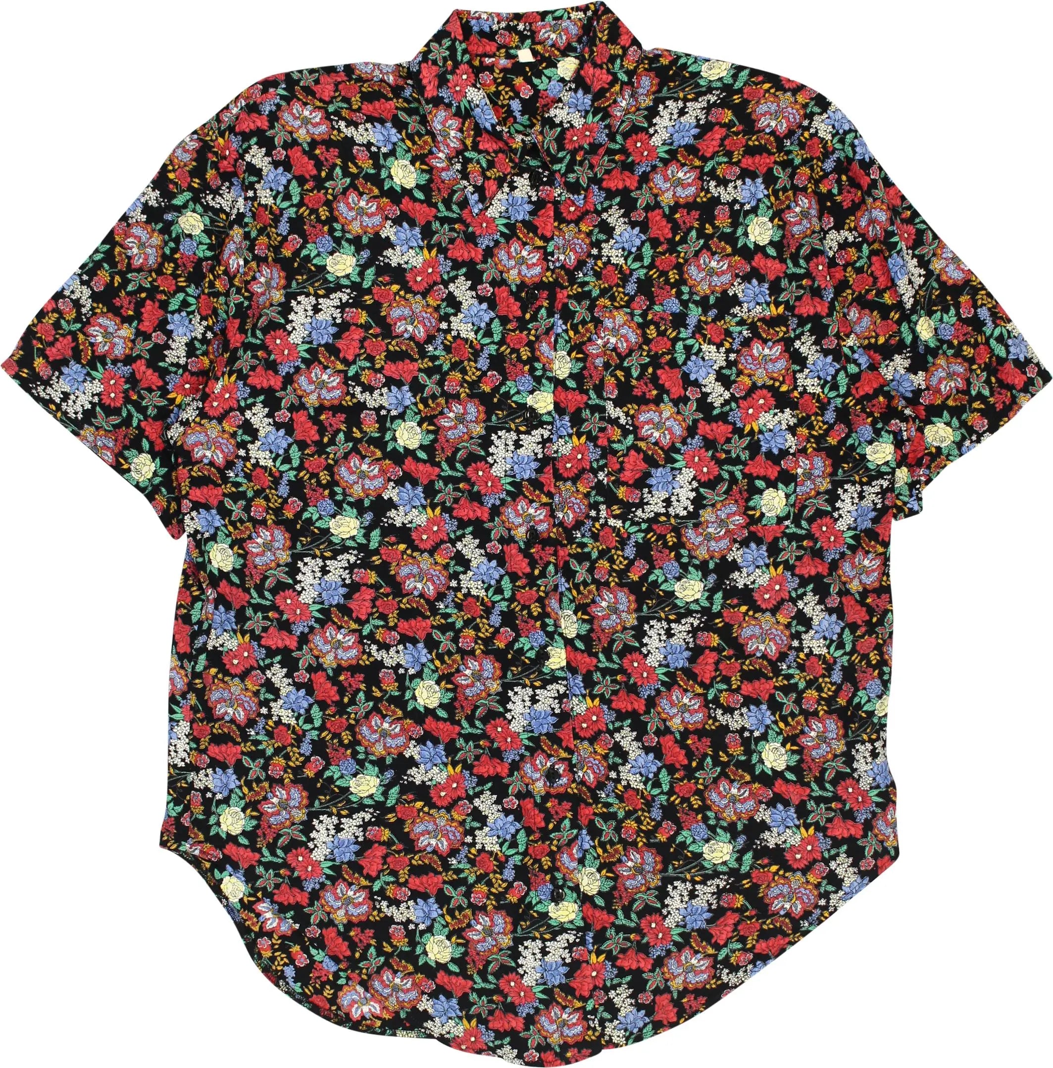 Unknown - 90s Floral Short Sleeve Blouse- ThriftTale.com - Vintage and second handclothing