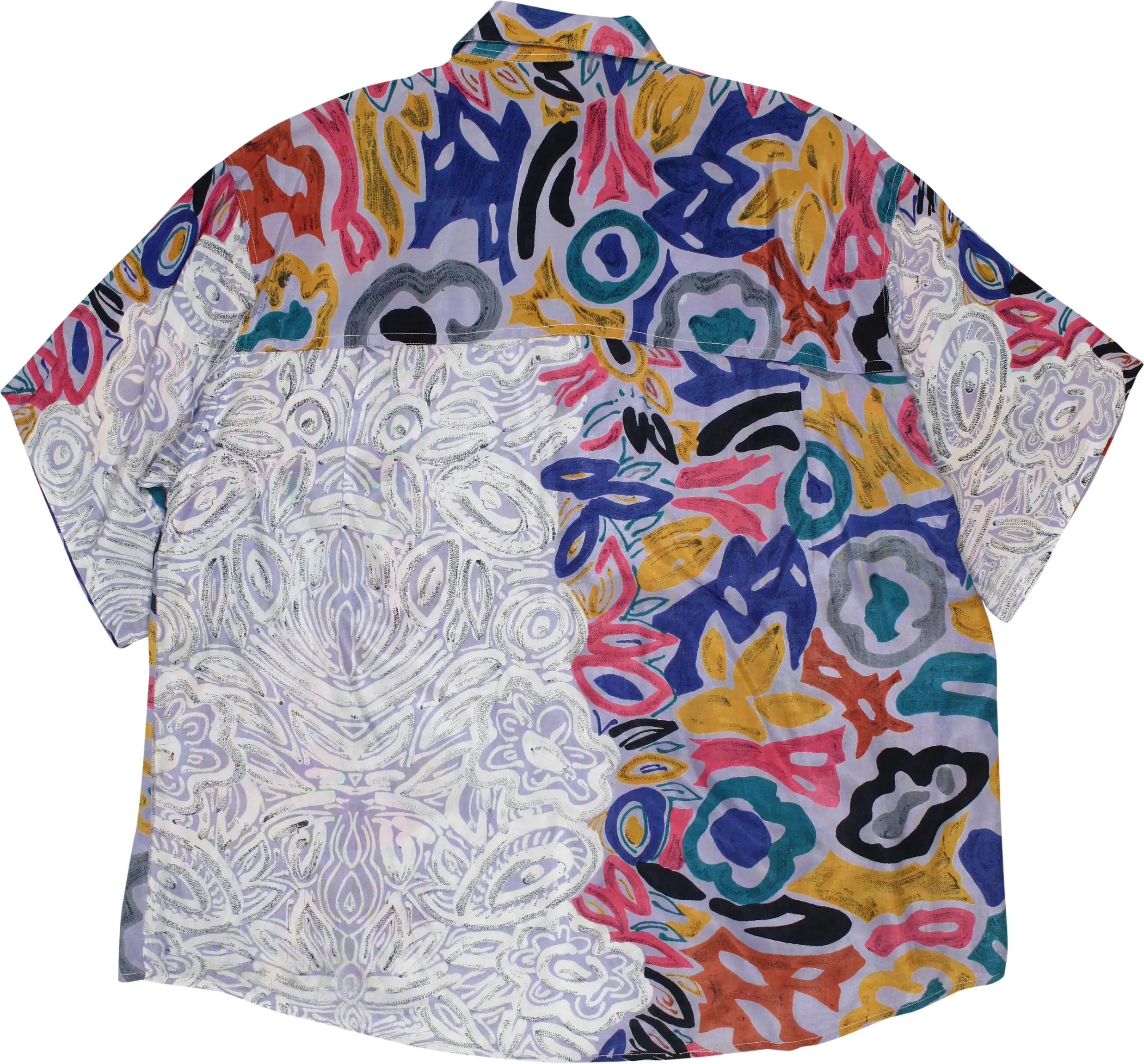 Unknown - 90s Funky Patterned Short Sleeve Shirt- ThriftTale.com - Vintage and second handclothing