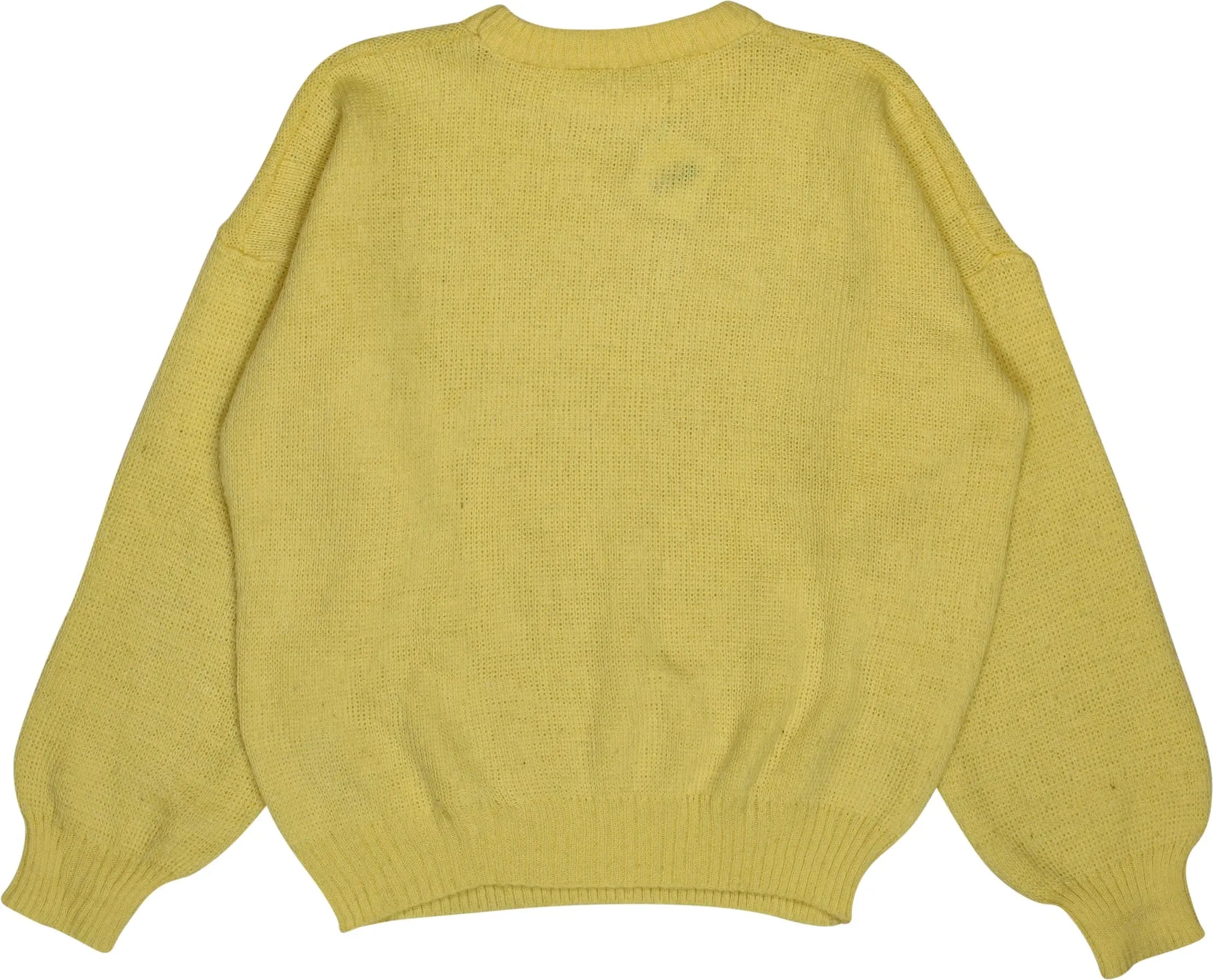 Unknown - 90s Pastel Yellow Jumper- ThriftTale.com - Vintage and second handclothing