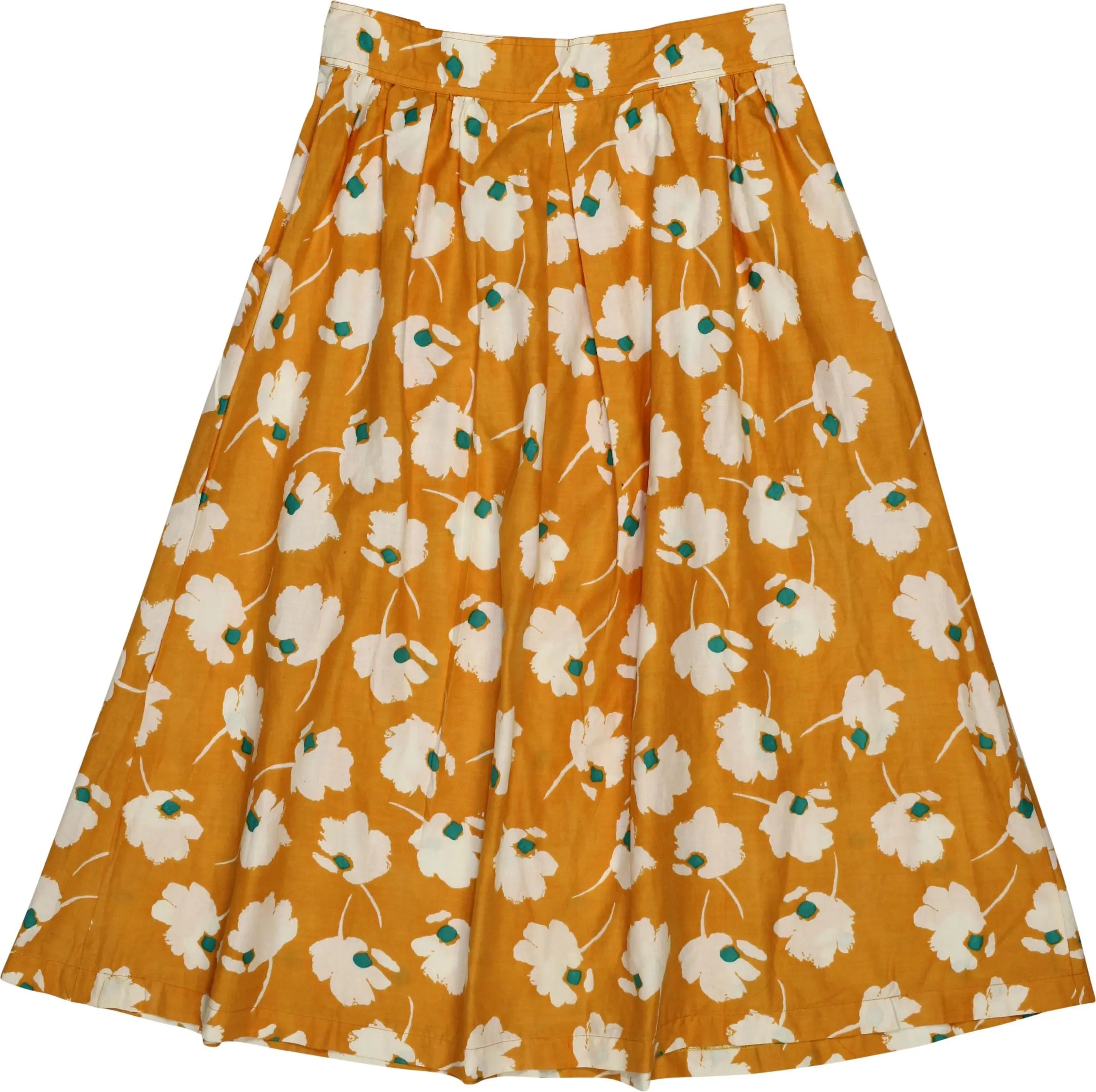 Unknown - 90s Skirt with Flower Print- ThriftTale.com - Vintage and second handclothing