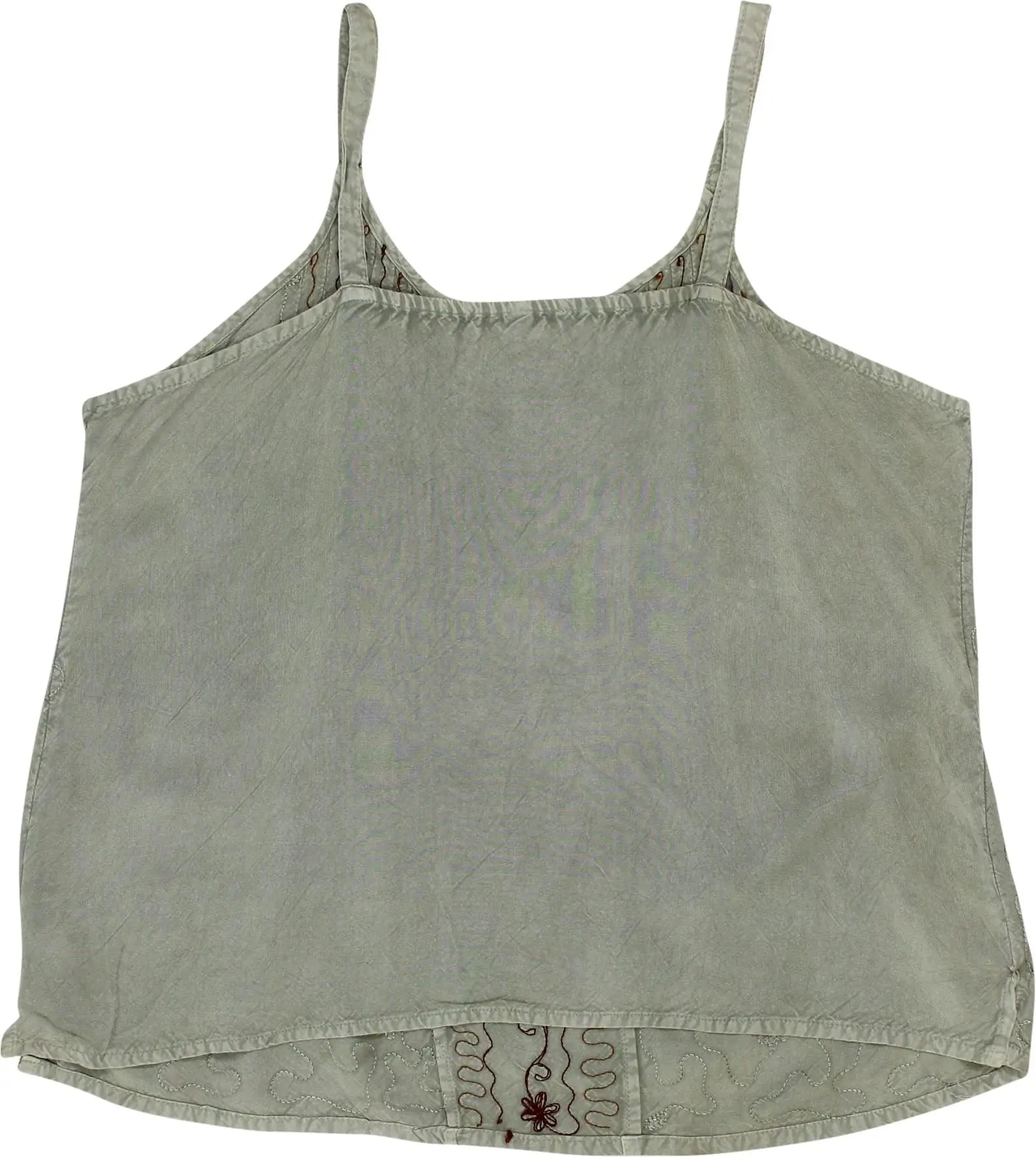 Unknown - 90s Sleeveless Top with Embroided Details- ThriftTale.com - Vintage and second handclothing
