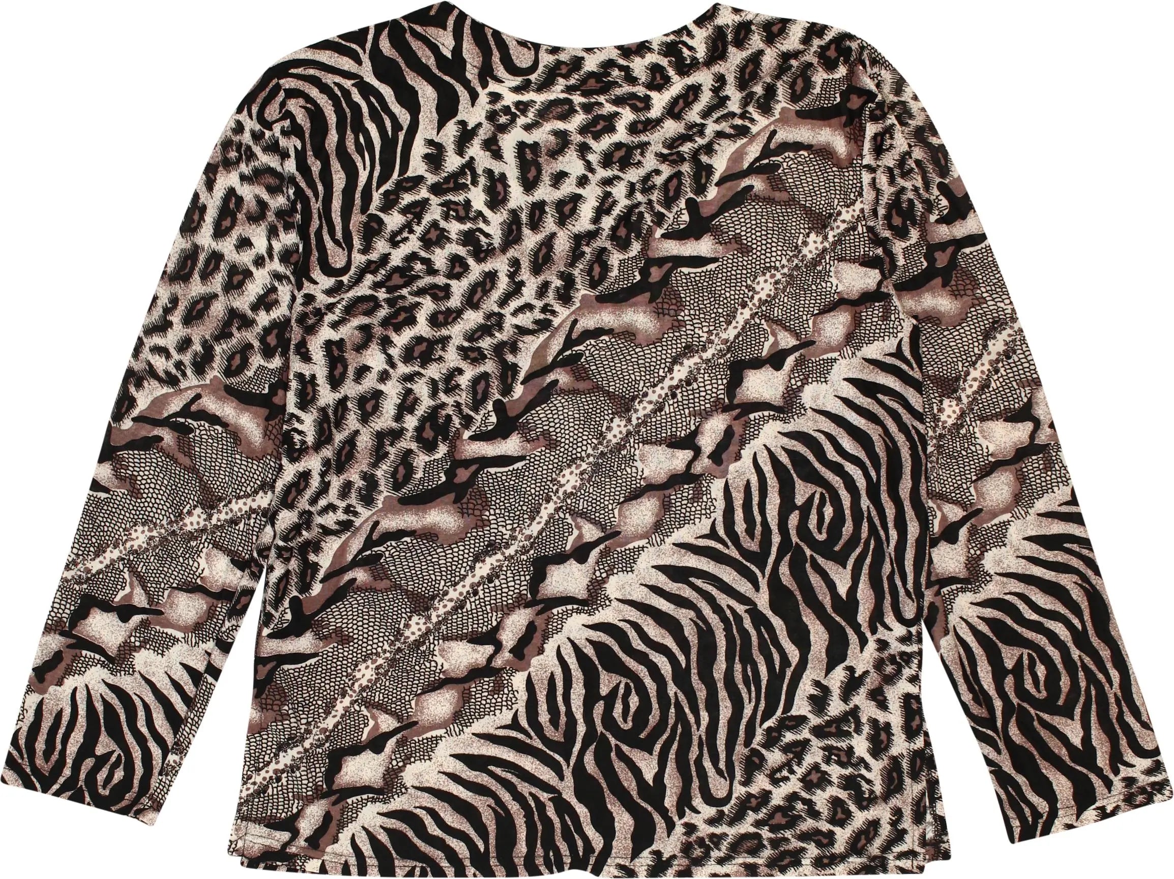 Unknown - Animal Print Long Sleeve Top- ThriftTale.com - Vintage and second handclothing