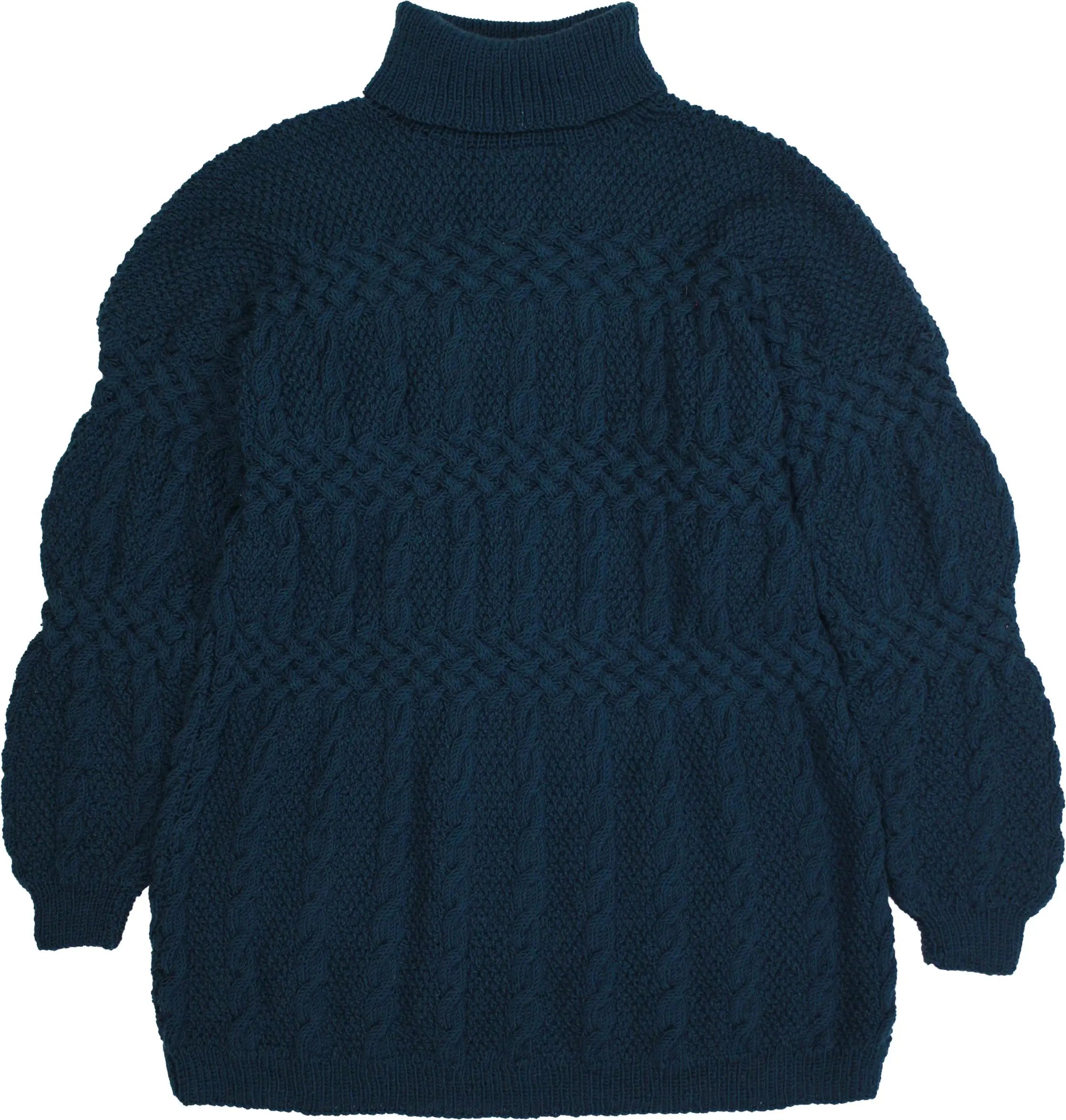 Unknown - Beautiful Knitted Turtleneck Jumper- ThriftTale.com - Vintage and second handclothing
