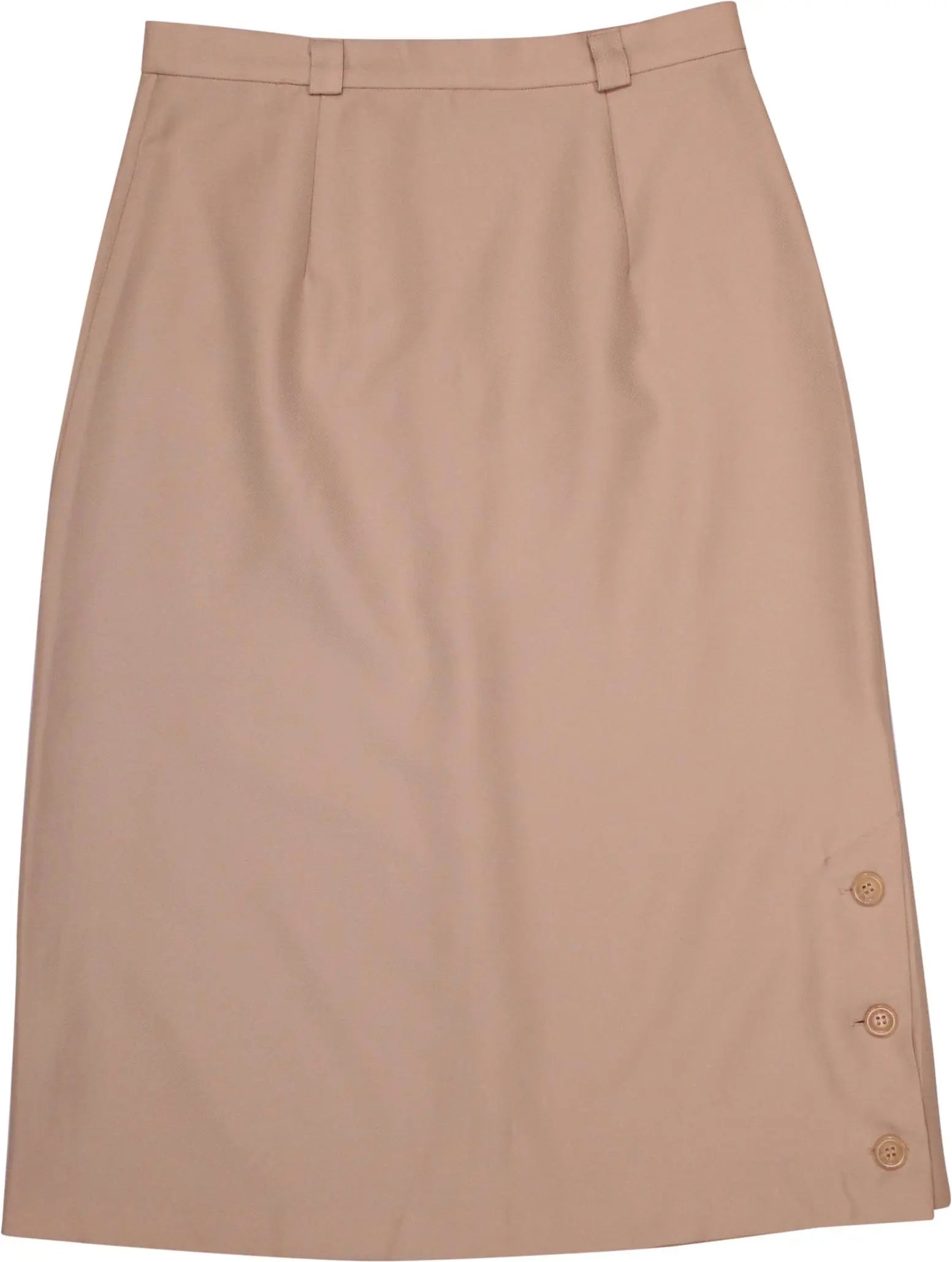 Unknown - Beige Pencil Skirt- ThriftTale.com - Vintage and second handclothing