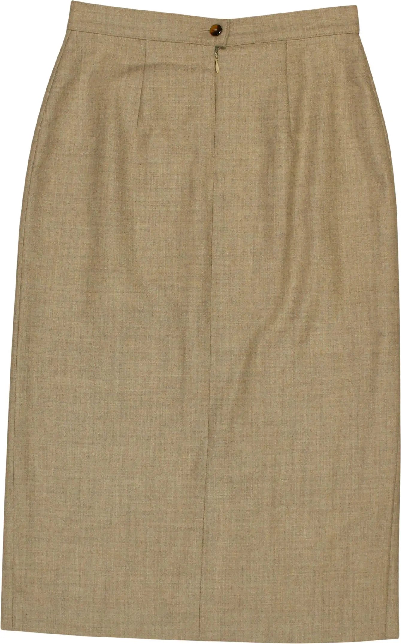 Unknown - Beige pencil skirt- ThriftTale.com - Vintage and second handclothing