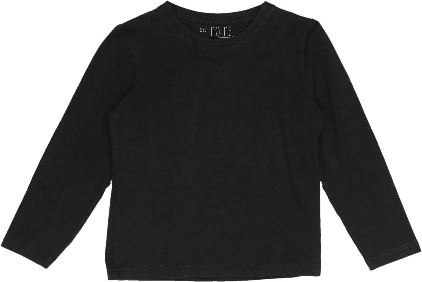 Unknown - Black Long Sleeve T-shirt- ThriftTale.com - Vintage and second handclothing