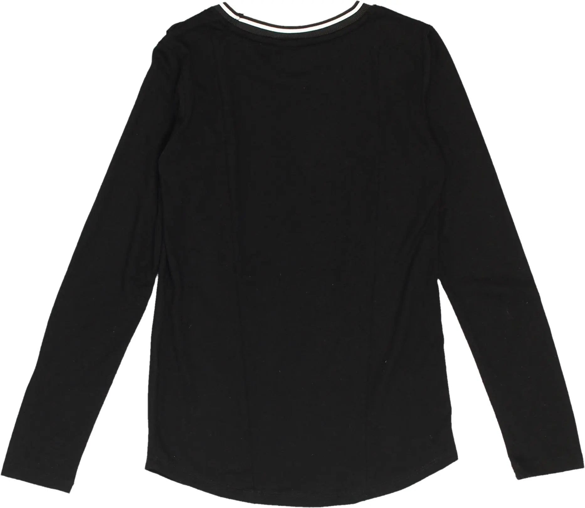 Unknown - Black Long Sleeve Top- ThriftTale.com - Vintage and second handclothing
