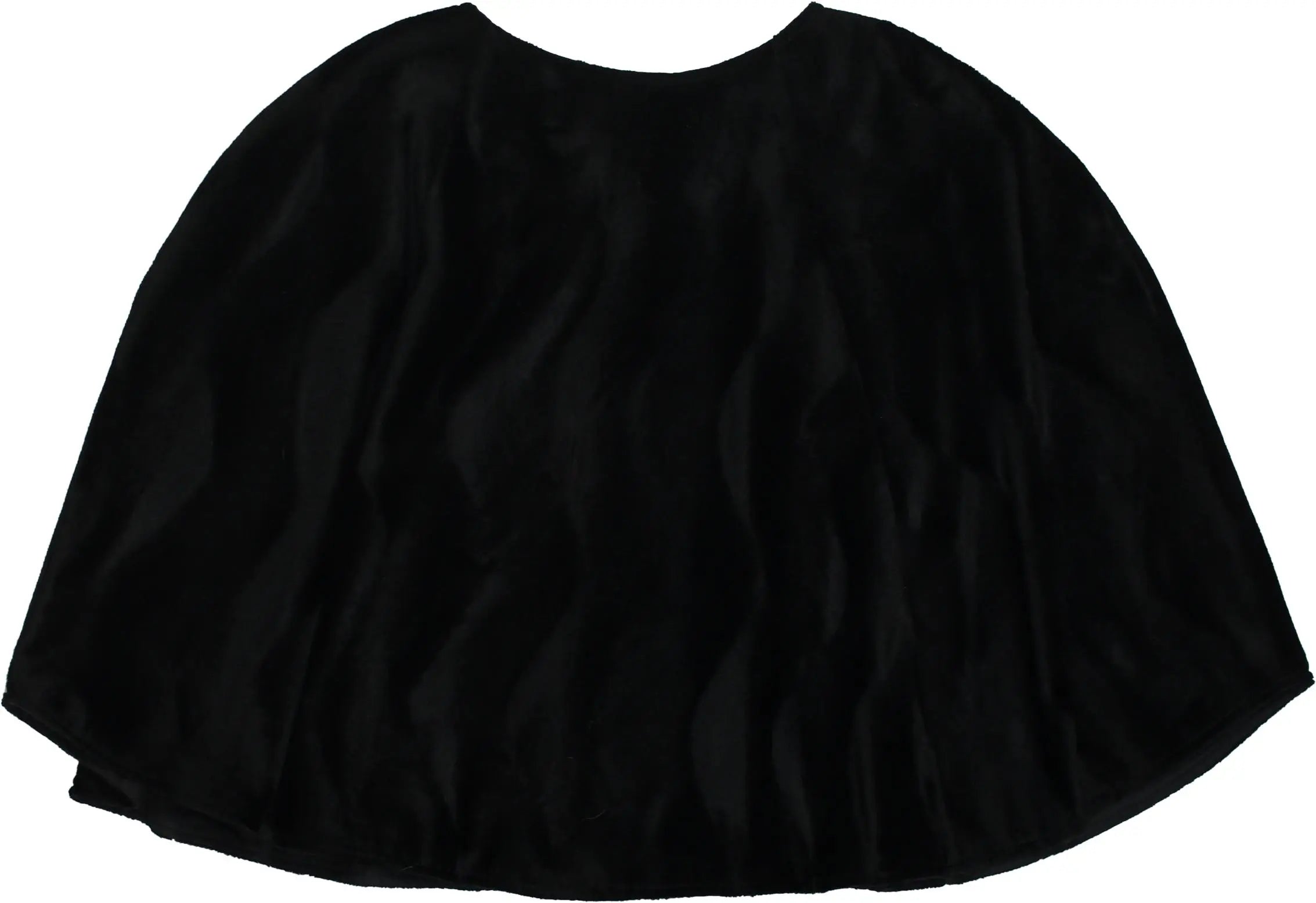 Unknown - Black Velvet Cape- ThriftTale.com - Vintage and second handclothing