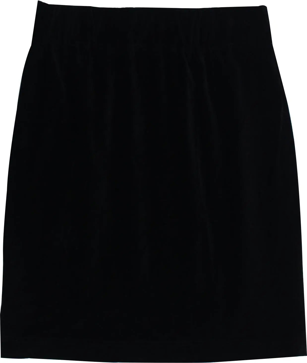 Unknown - Black Velvet Skirt- ThriftTale.com - Vintage and second handclothing