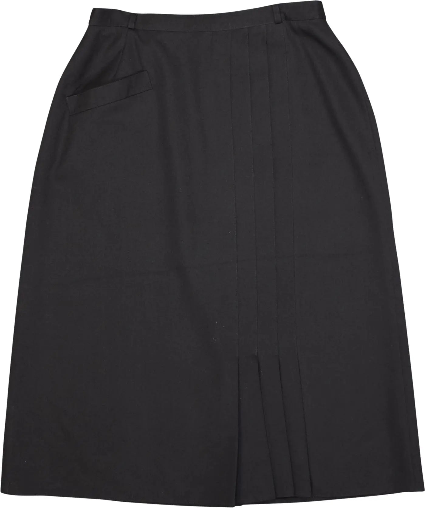 Unknown - Black Wool Skirt- ThriftTale.com - Vintage and second handclothing