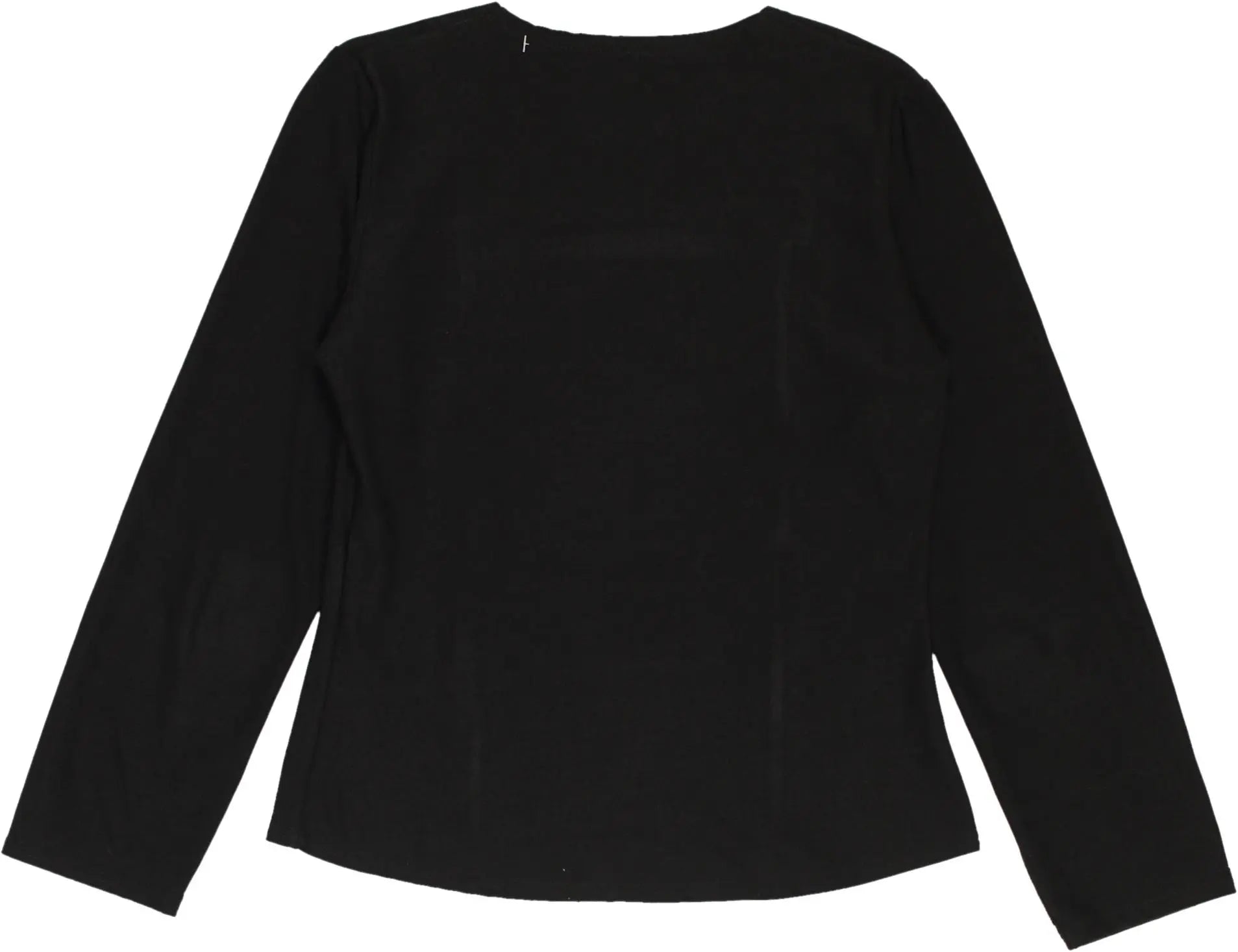 Unknown - Black long sleeve top- ThriftTale.com - Vintage and second handclothing