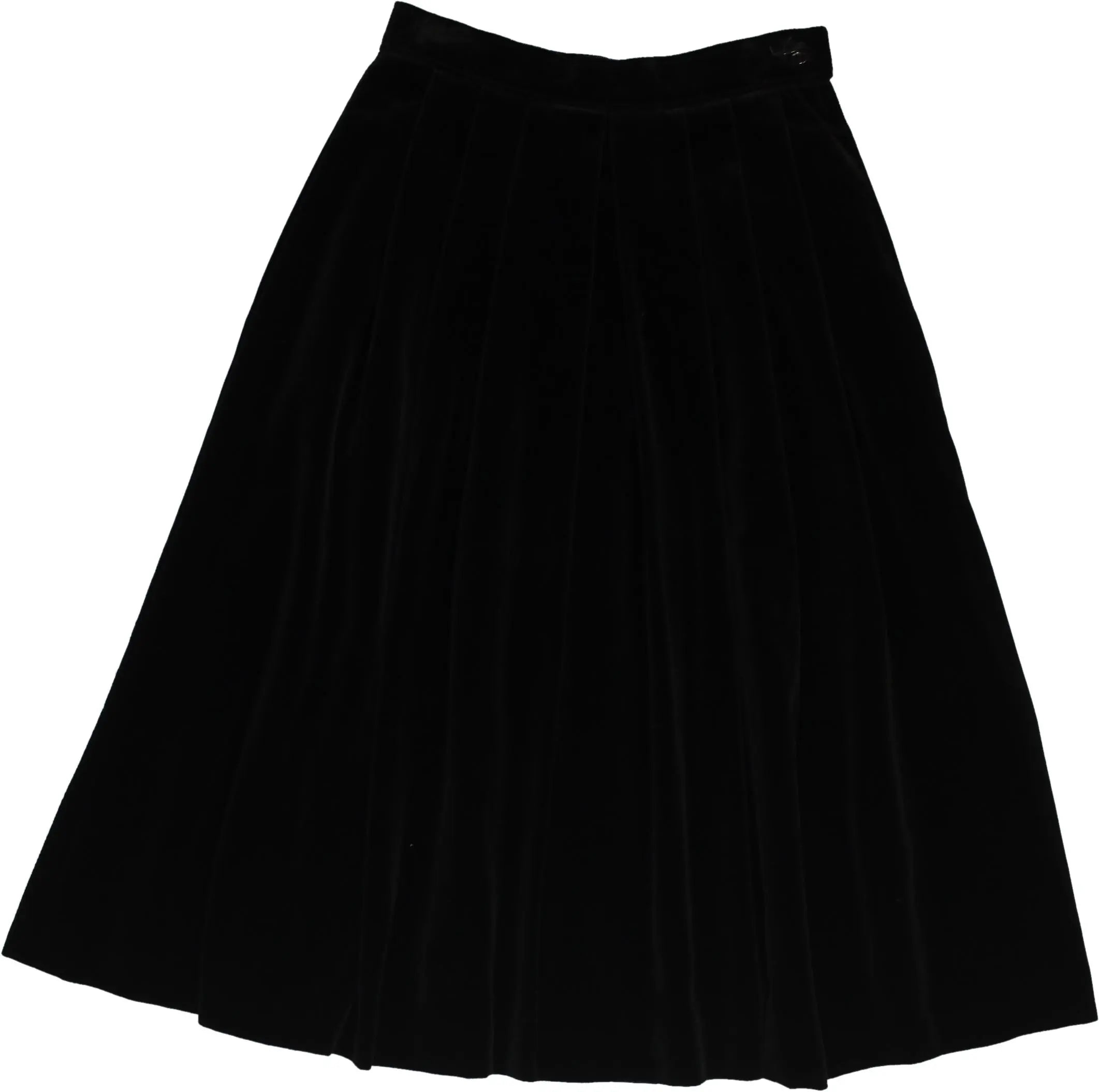 Unknown - Black velvet skirt- ThriftTale.com - Vintage and second handclothing