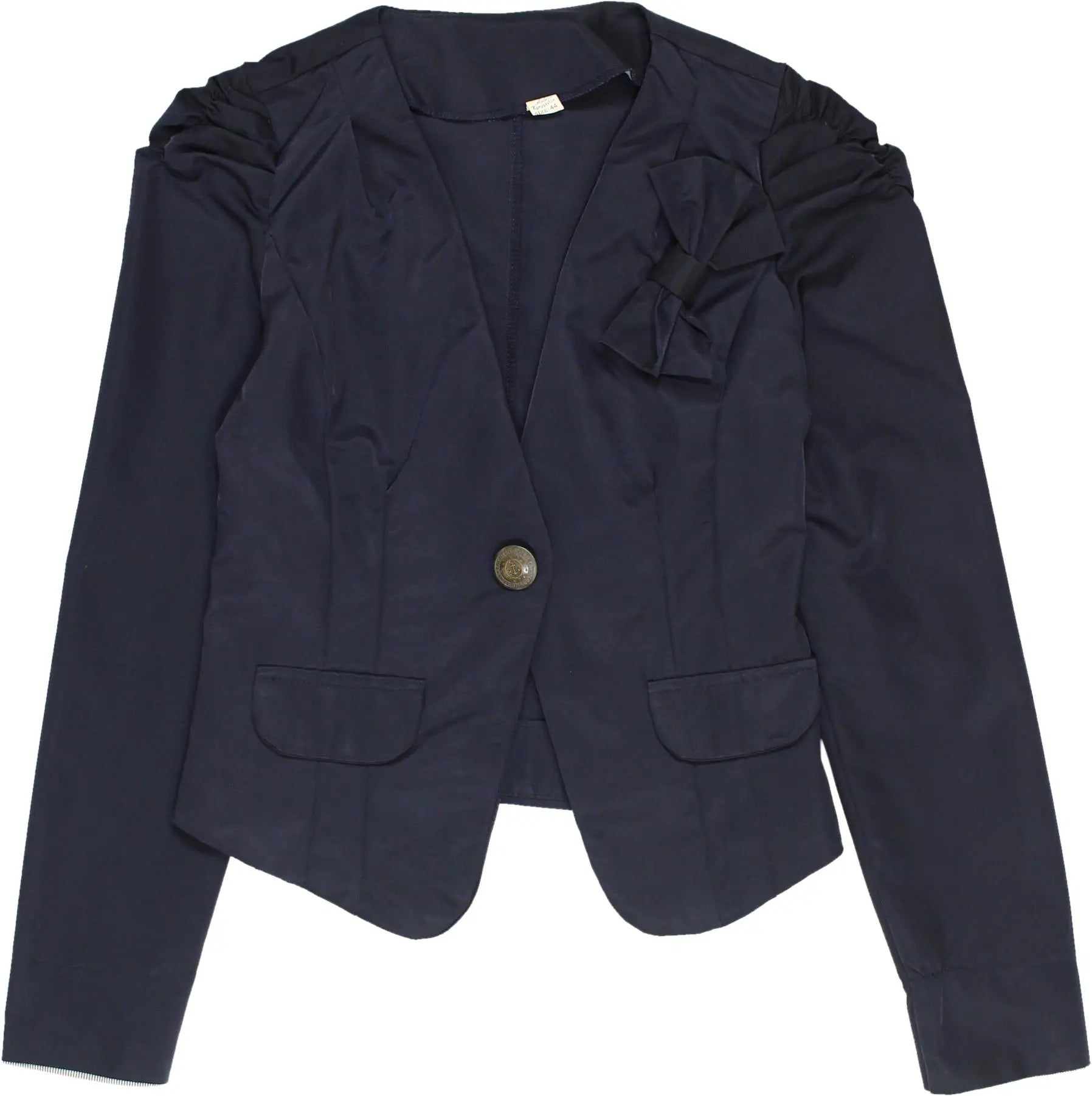 Unknown - Blazer with Bow- ThriftTale.com - Vintage and second handclothing