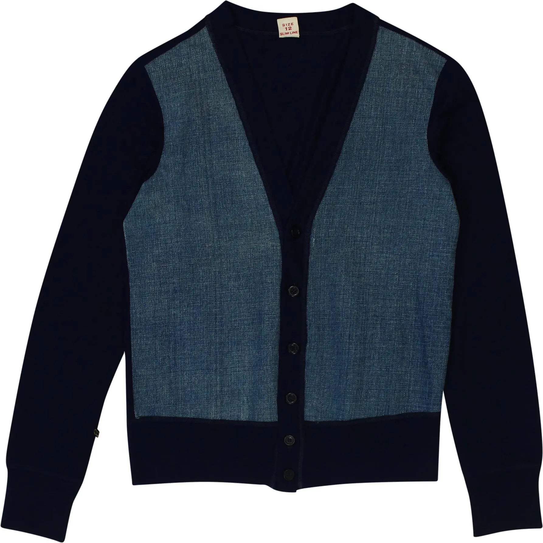 Unknown - Blue Cardigan- ThriftTale.com - Vintage and second handclothing