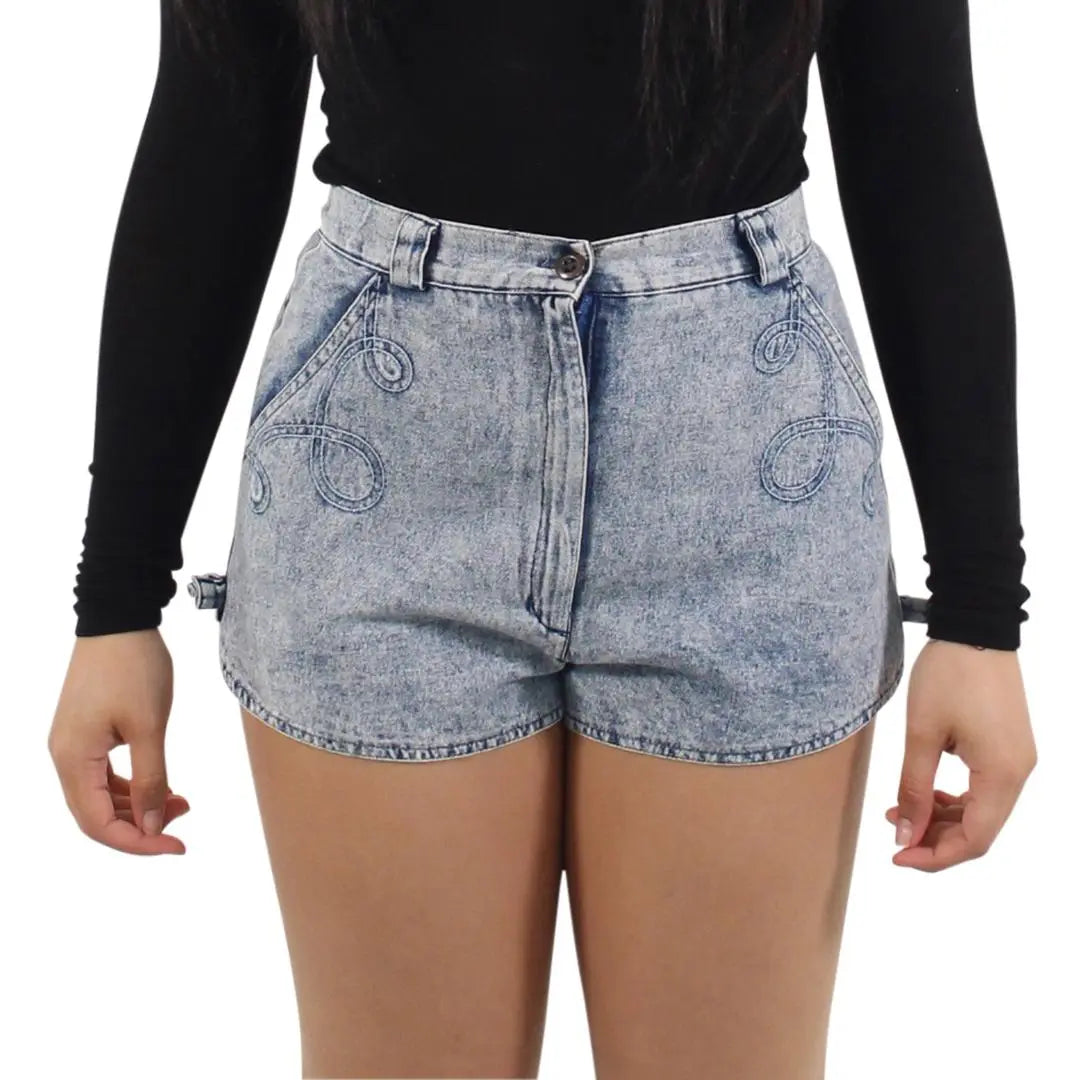 Unknown - Blue Denim Shorts- ThriftTale.com - Vintage and second handclothing