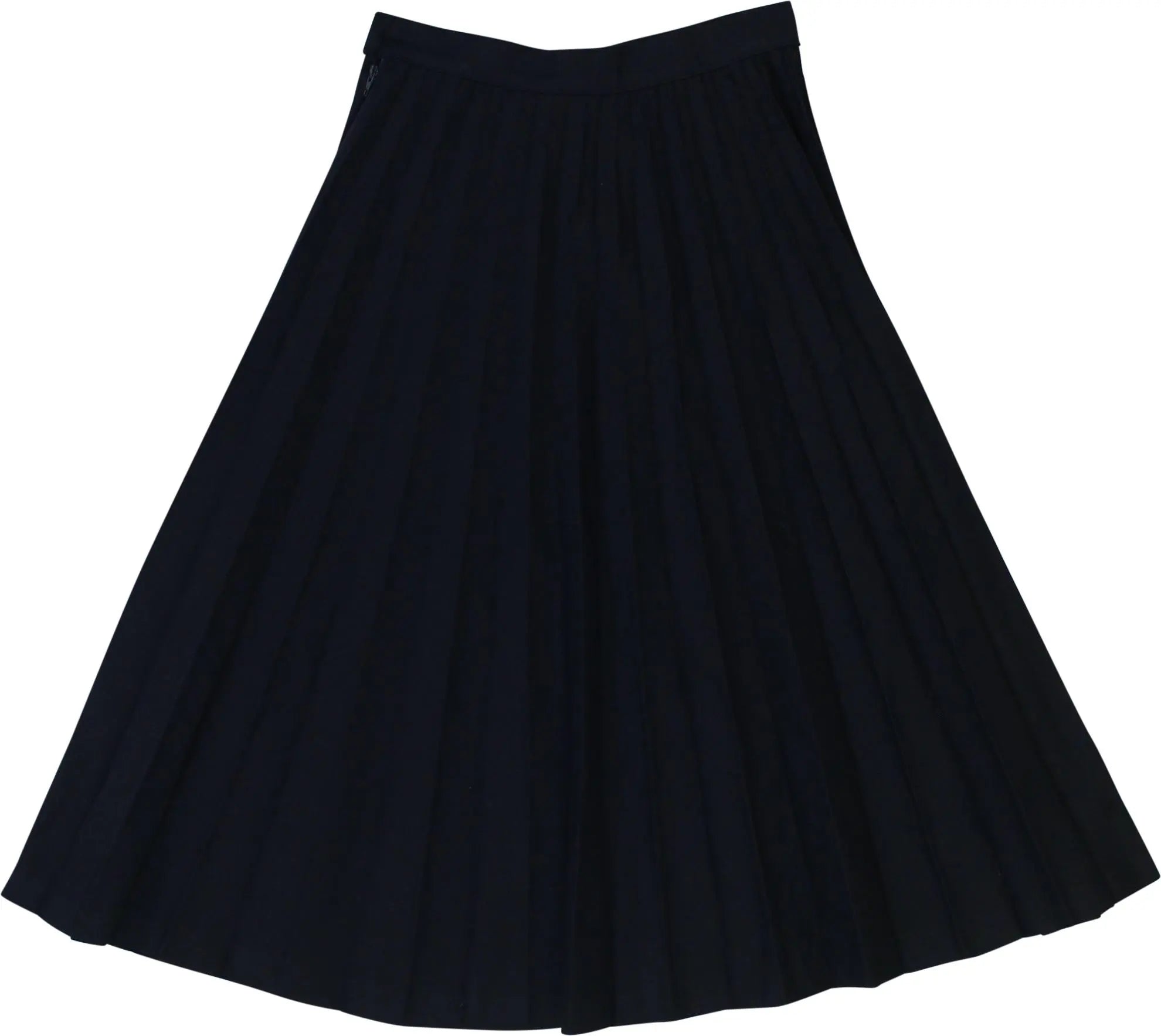Unknown - Blue Pleated Skirt- ThriftTale.com - Vintage and second handclothing