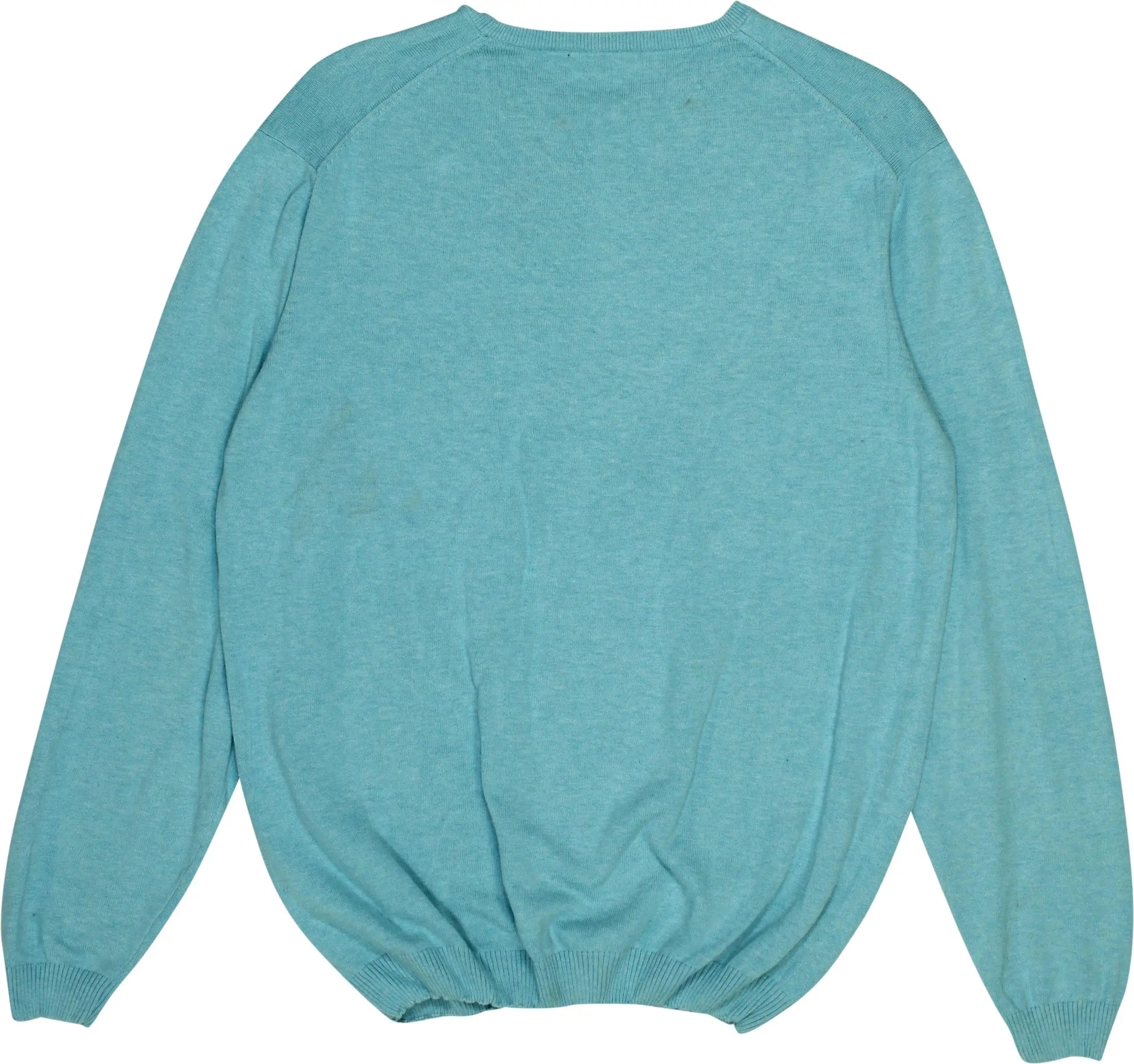 Unknown - Blue Round Neck Jumper- ThriftTale.com - Vintage and second handclothing