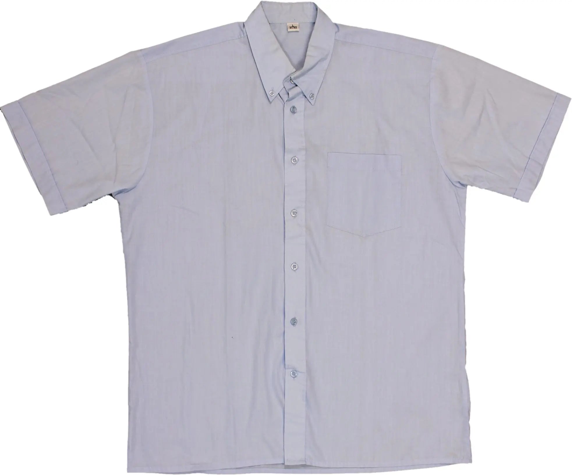 Unknown - Blue Short Sleeve Shirt- ThriftTale.com - Vintage and second handclothing