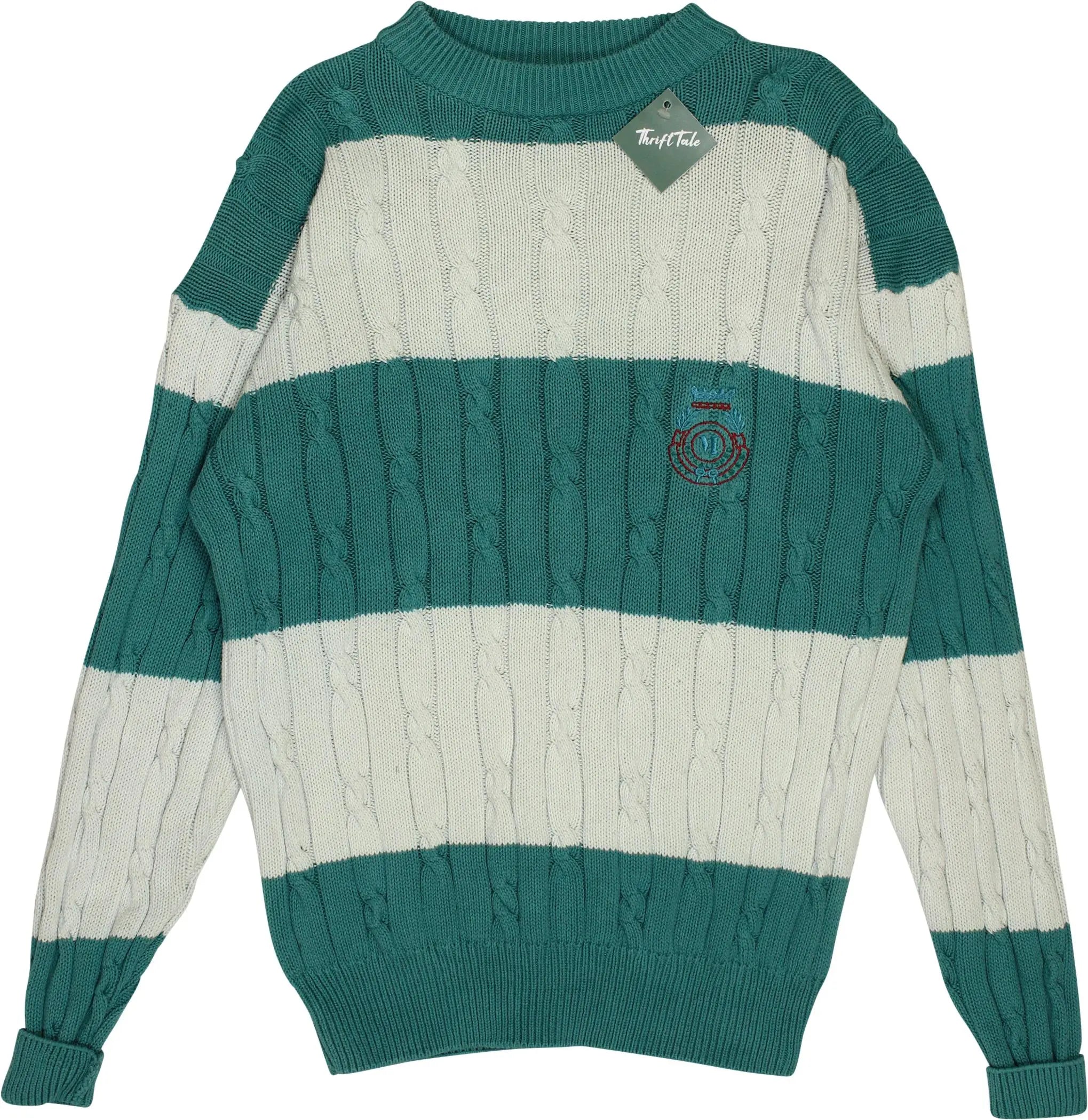 Unknown - Blue Striped Jumper- ThriftTale.com - Vintage and second handclothing