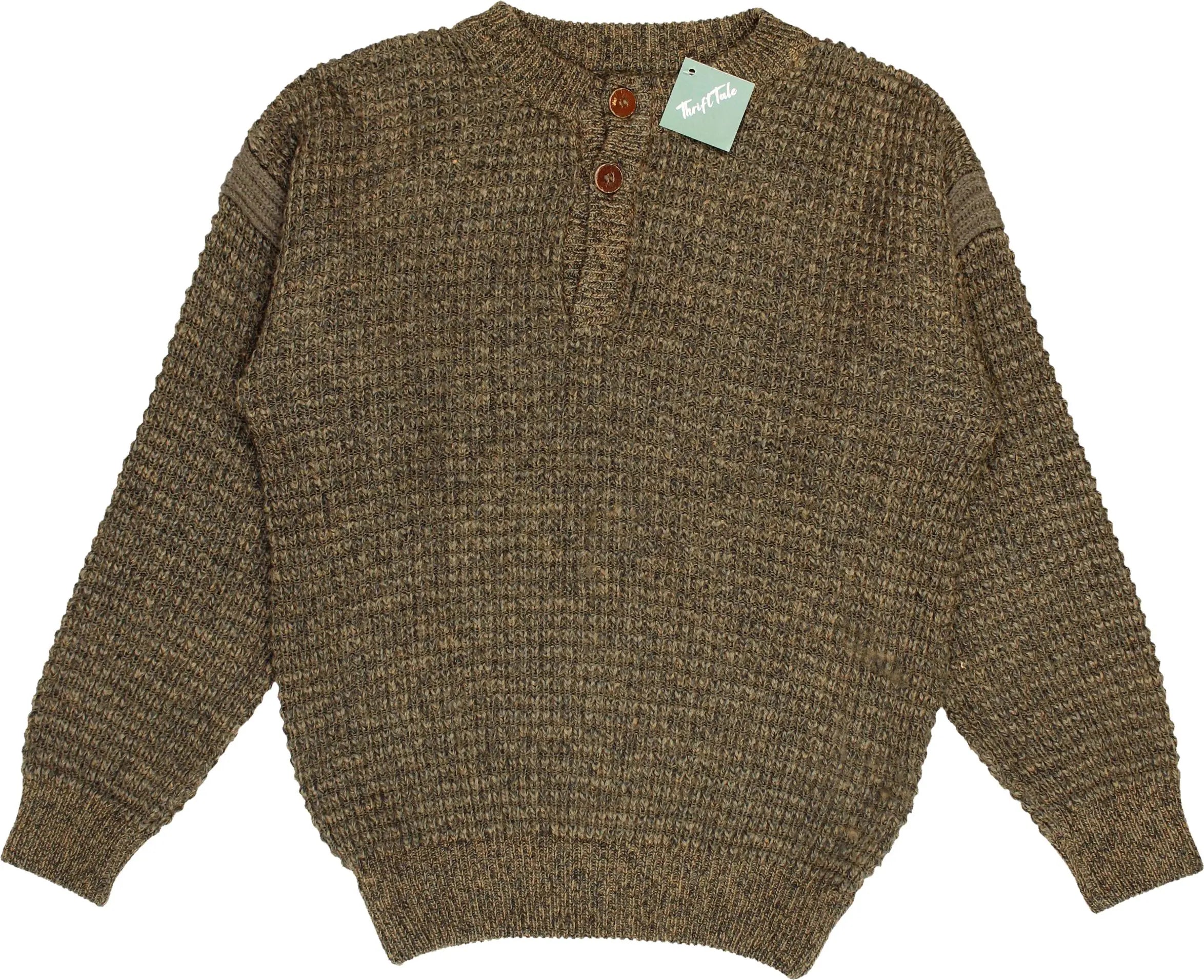 Unknown - Brown Jumper- ThriftTale.com - Vintage and second handclothing