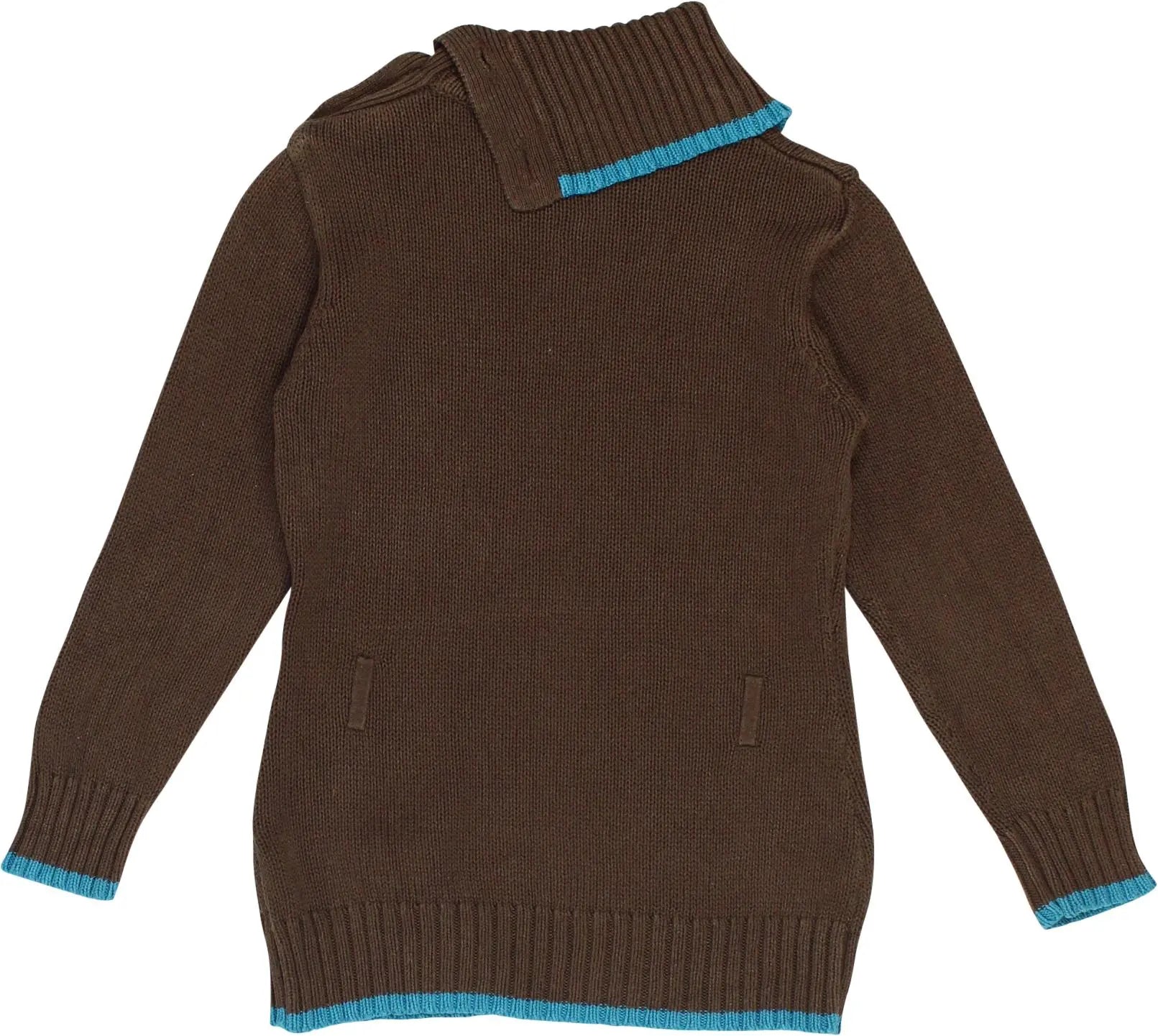 Unknown - Brown Knitted Jumper- ThriftTale.com - Vintage and second handclothing