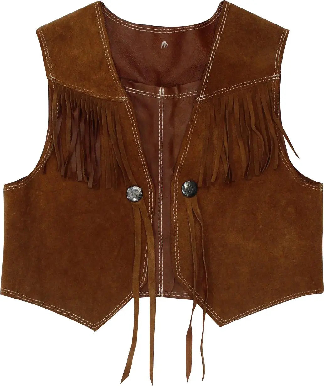 Unknown - Brown Sleeveless Vest- ThriftTale.com - Vintage and second handclothing