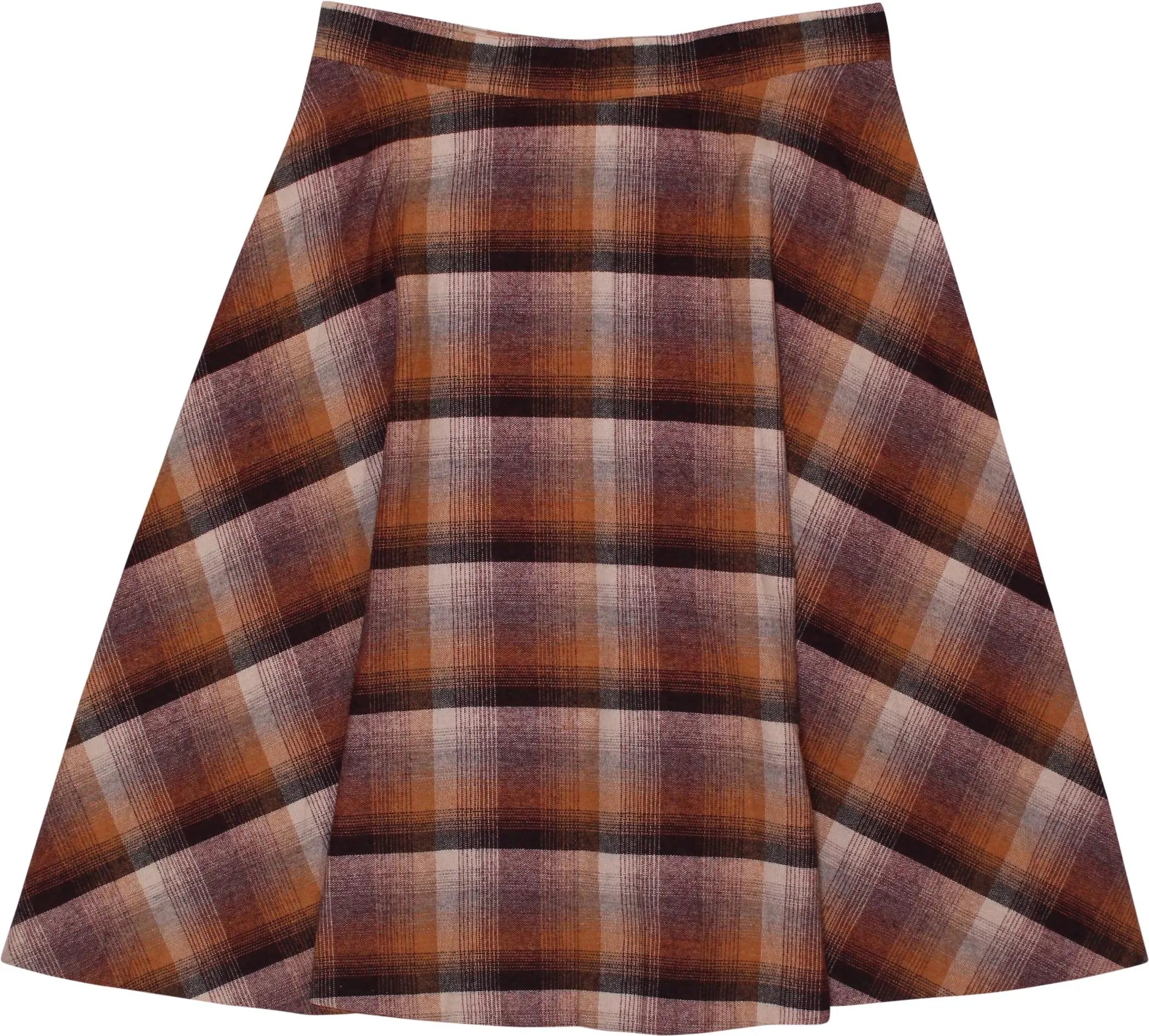 Unknown - Checked Circle Skirt- ThriftTale.com - Vintage and second handclothing