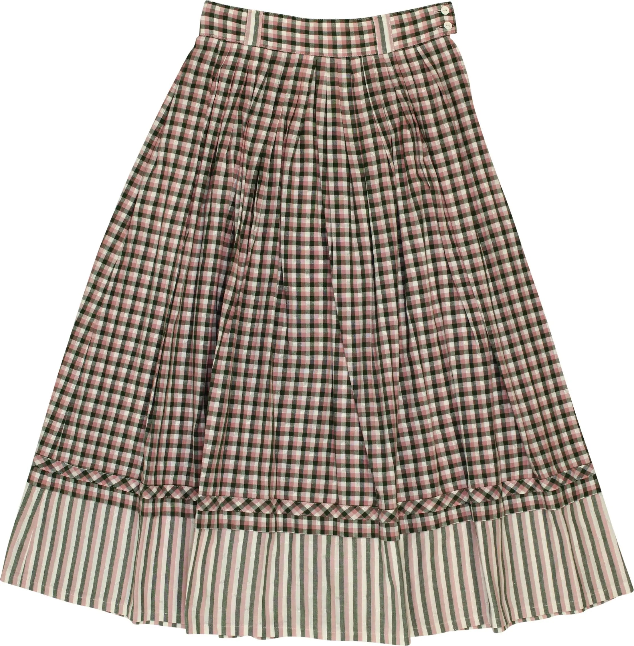 Unknown - Checked Midi Skirt- ThriftTale.com - Vintage and second handclothing