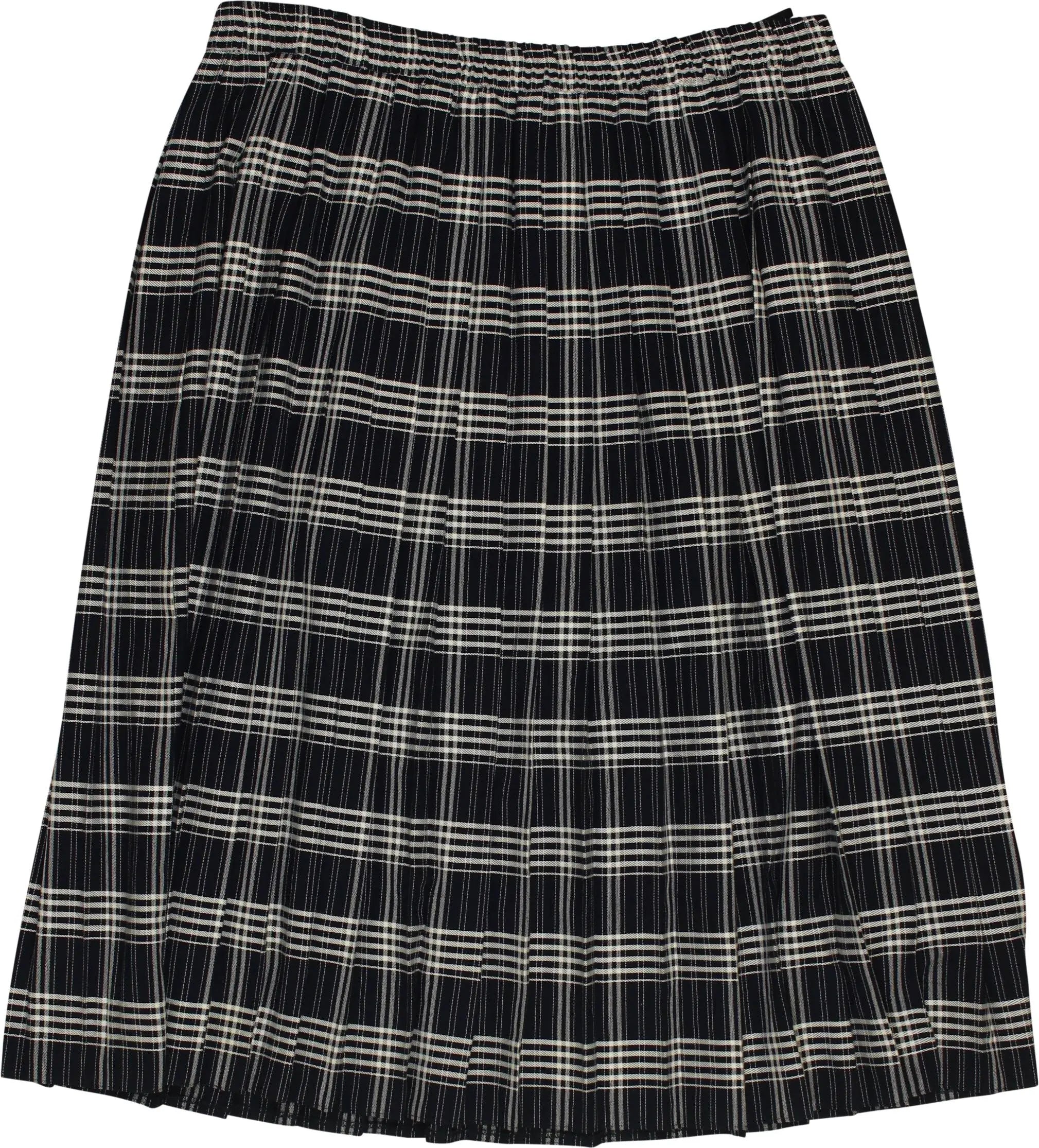 Unknown - Checked Pleated Skirt- ThriftTale.com - Vintage and second handclothing