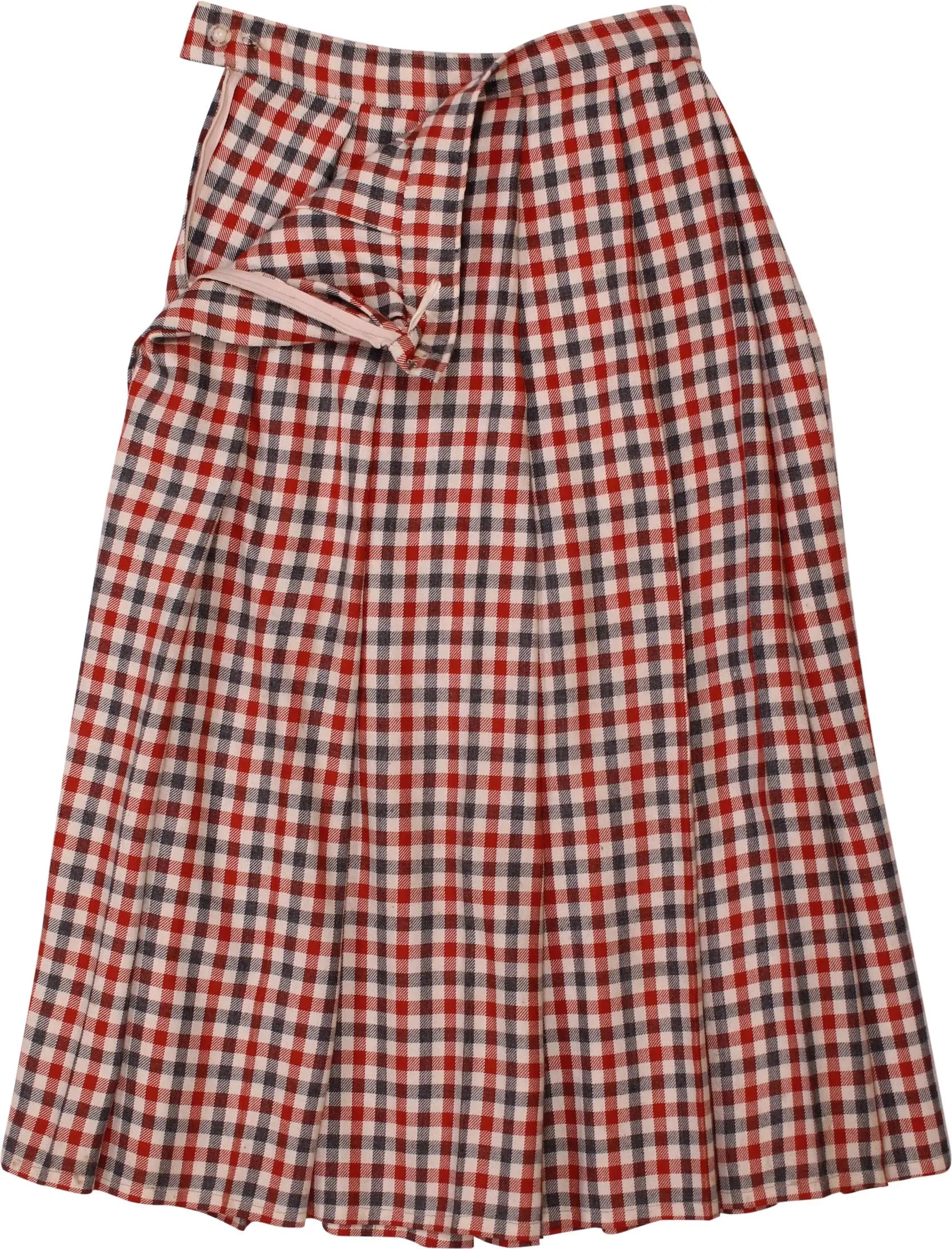 Unknown - Checked Skirt- ThriftTale.com - Vintage and second handclothing