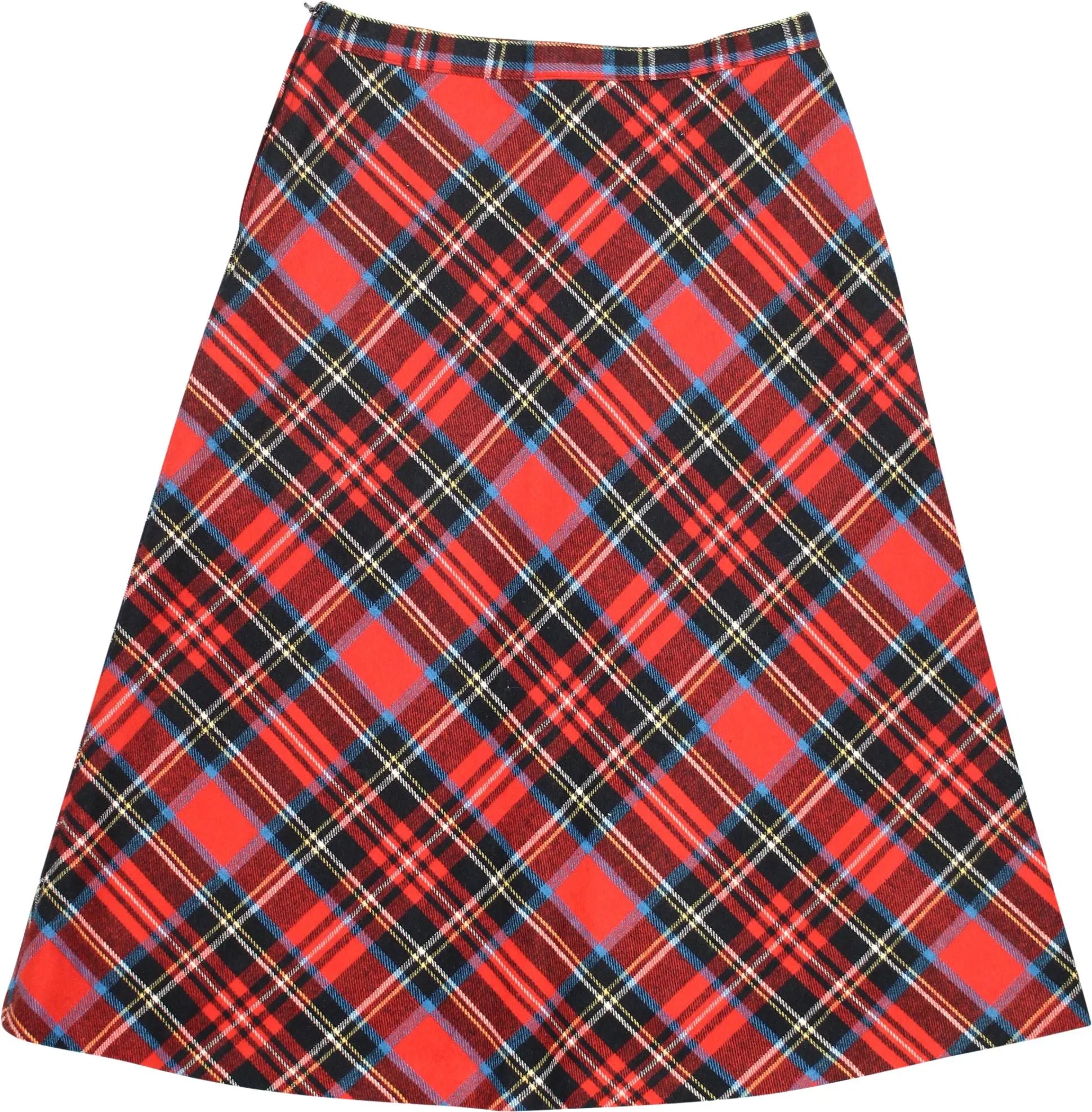 Unknown - Checked Tartan Skirt- ThriftTale.com - Vintage and second handclothing