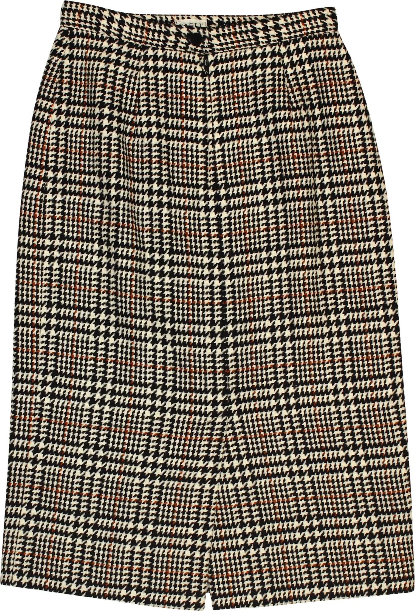 Unknown - Checked Wool Skirt- ThriftTale.com - Vintage and second handclothing