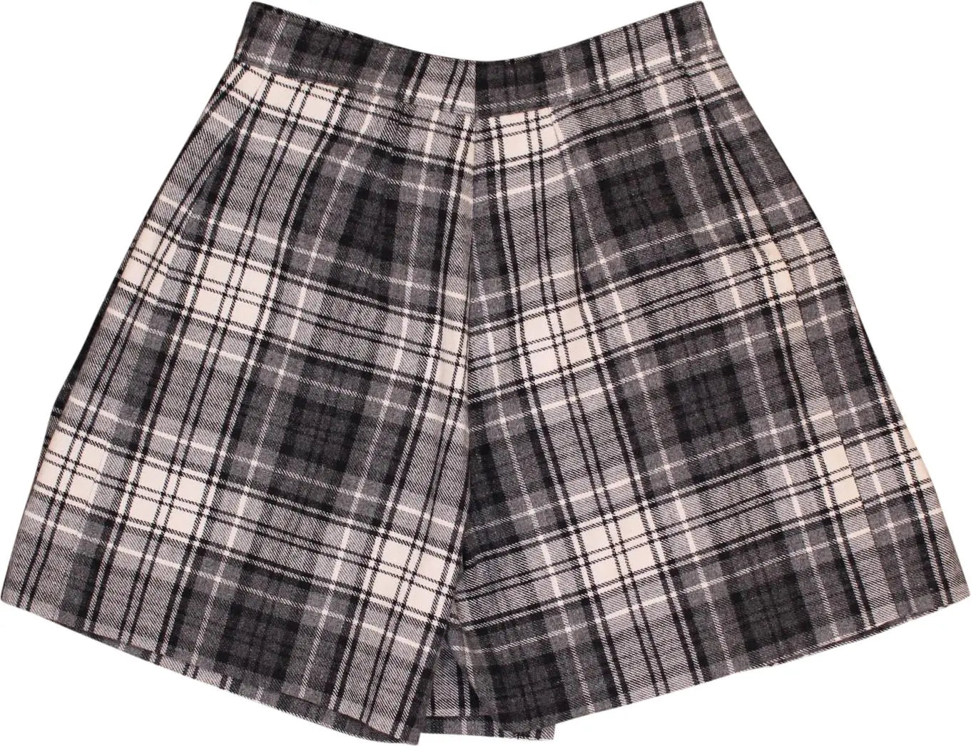 Unknown - Checked Wool Skirt- ThriftTale.com - Vintage and second handclothing