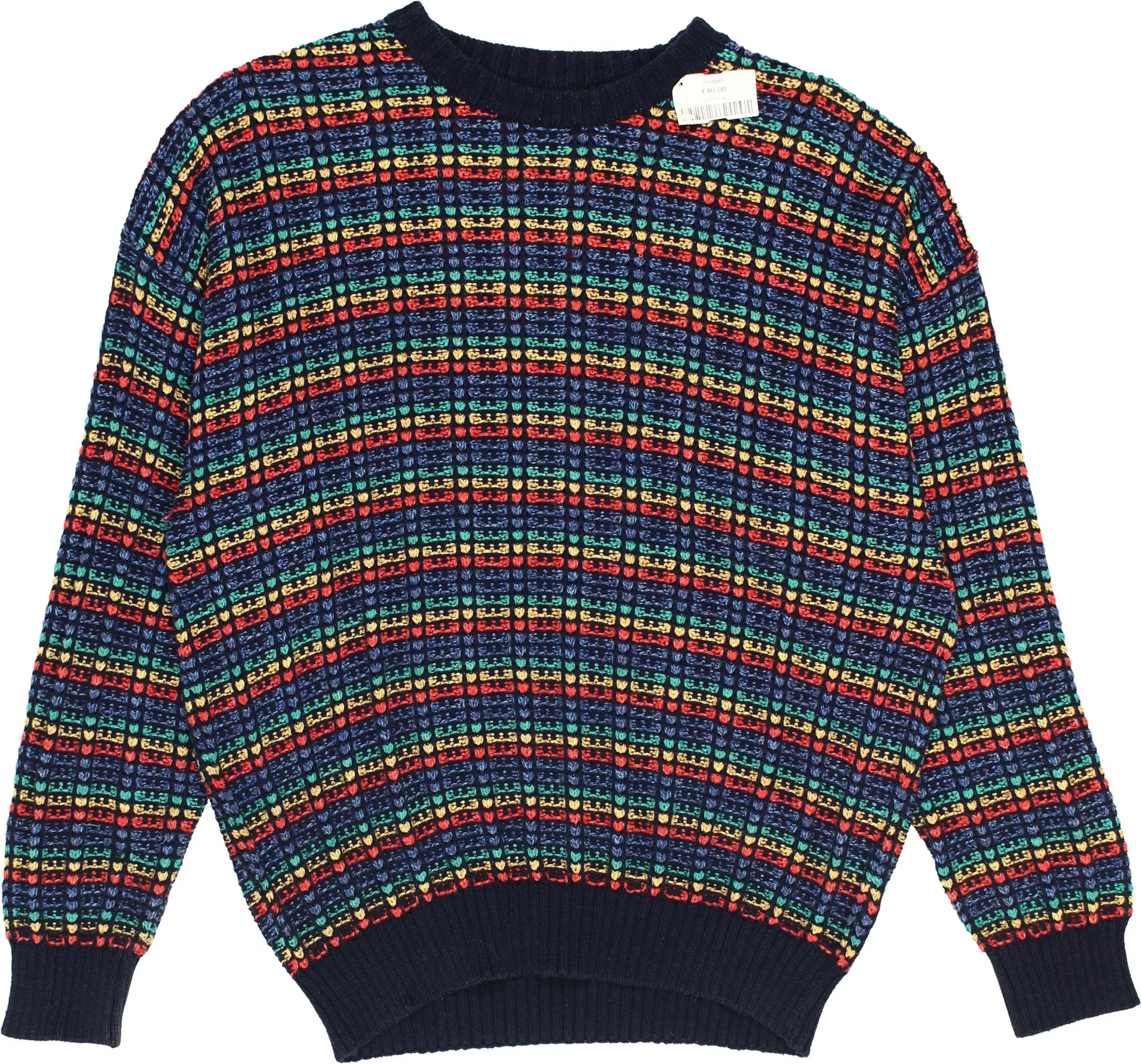 Unknown - Colourful Jumper- ThriftTale.com - Vintage and second handclothing