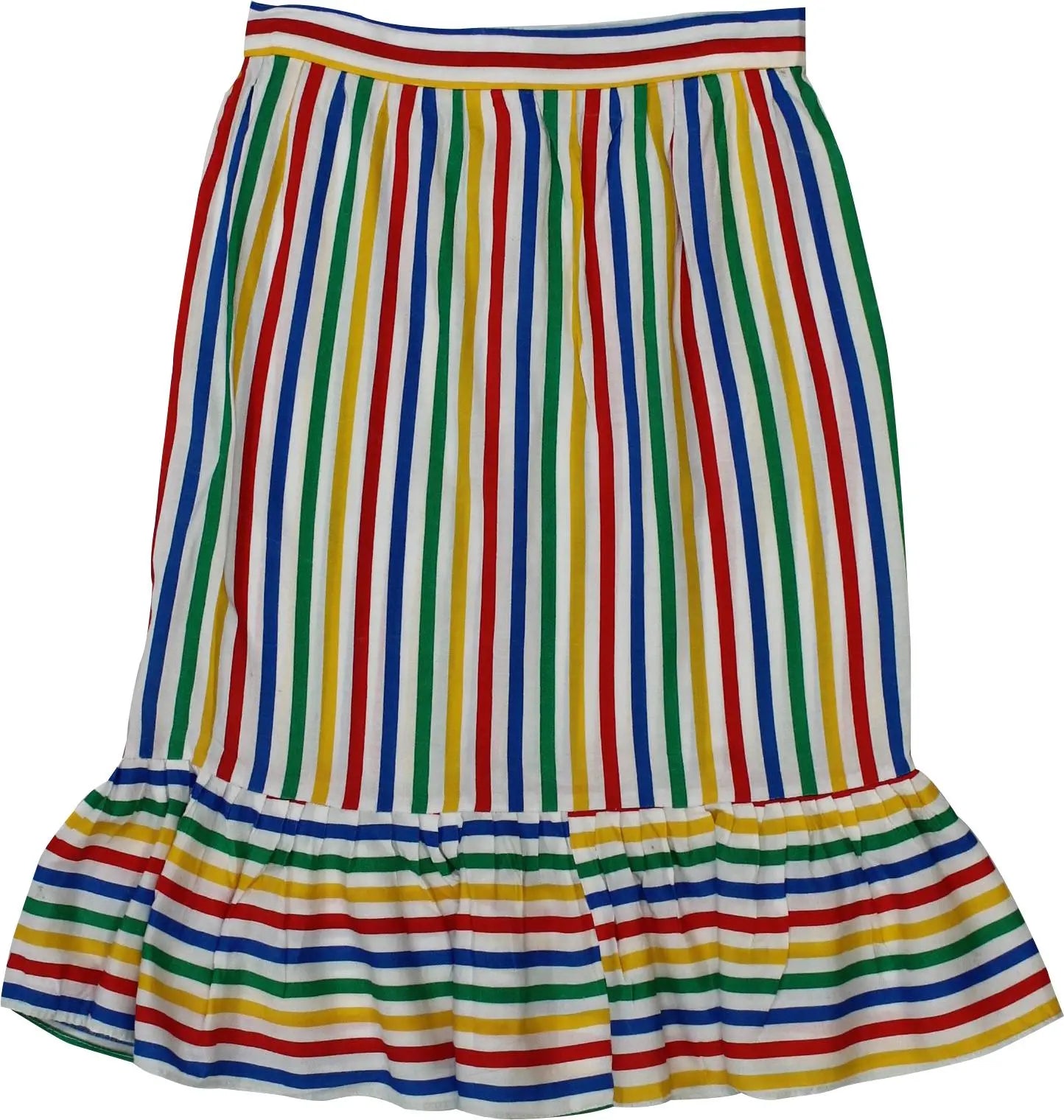 Unknown - Colourful Striped Skirt- ThriftTale.com - Vintage and second handclothing