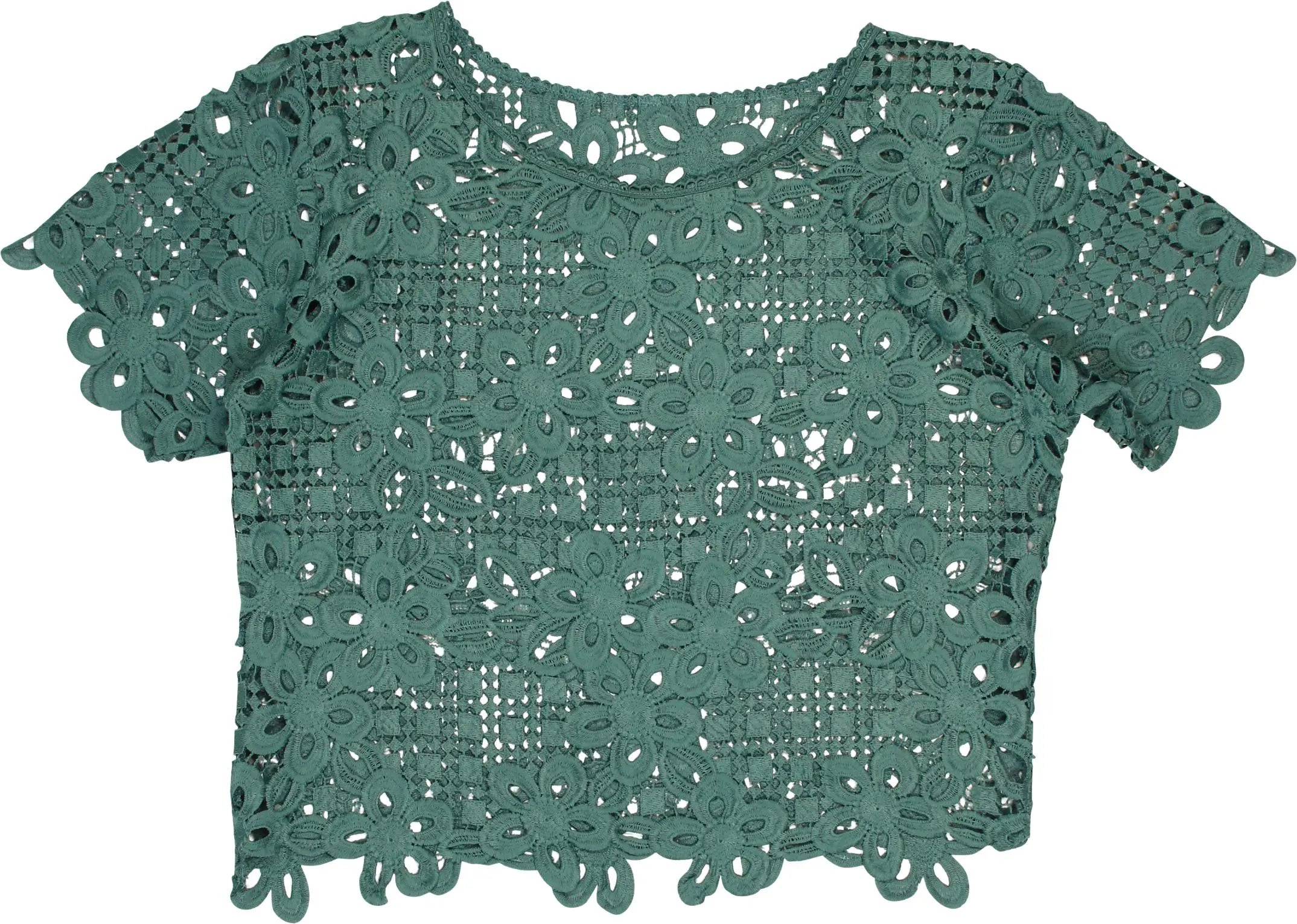 Unknown - Crochet Top- ThriftTale.com - Vintage and second handclothing