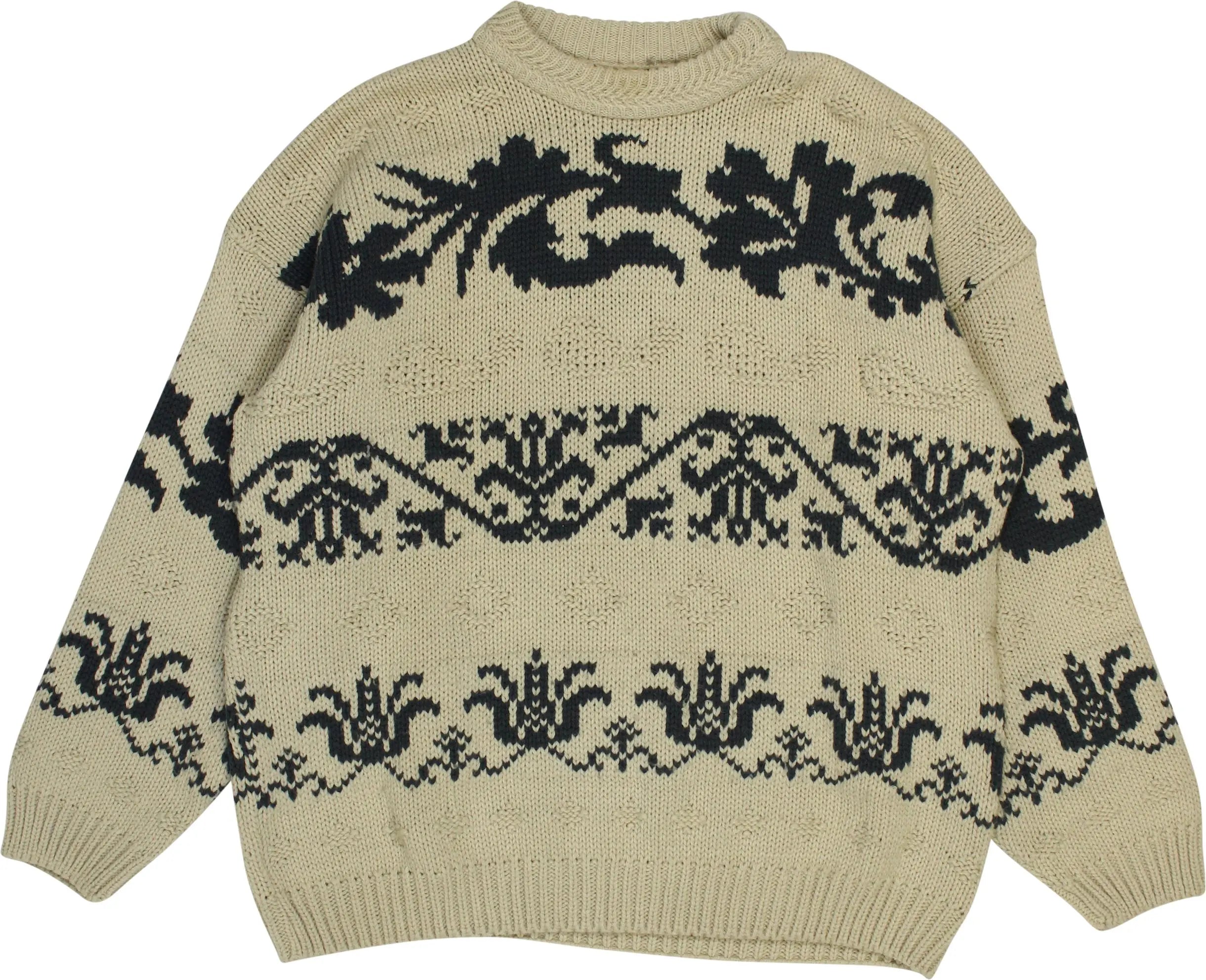 Unknown - Detailed Knitted Jumper- ThriftTale.com - Vintage and second handclothing