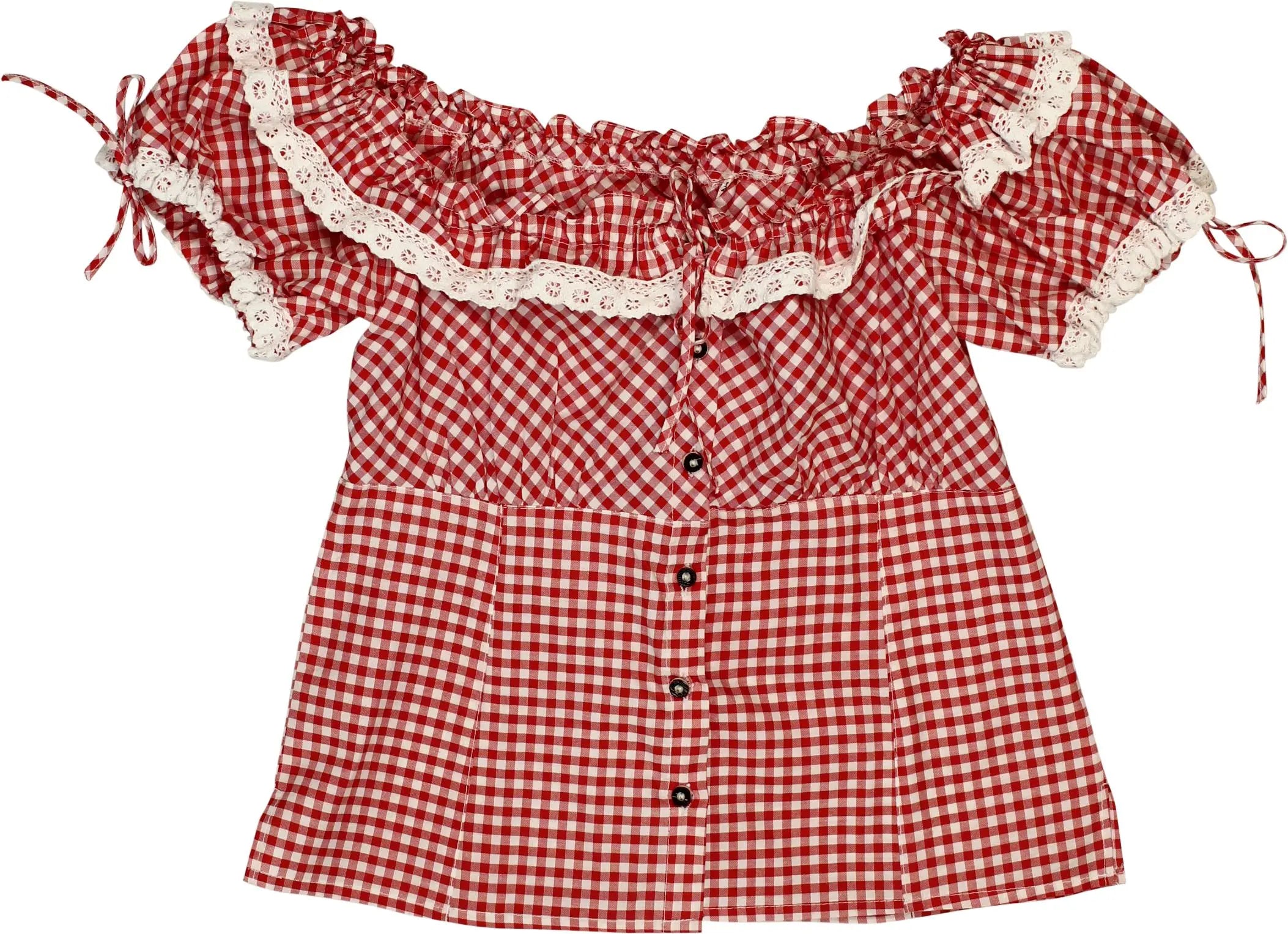 Unknown - Dirndl Top- ThriftTale.com - Vintage and second handclothing