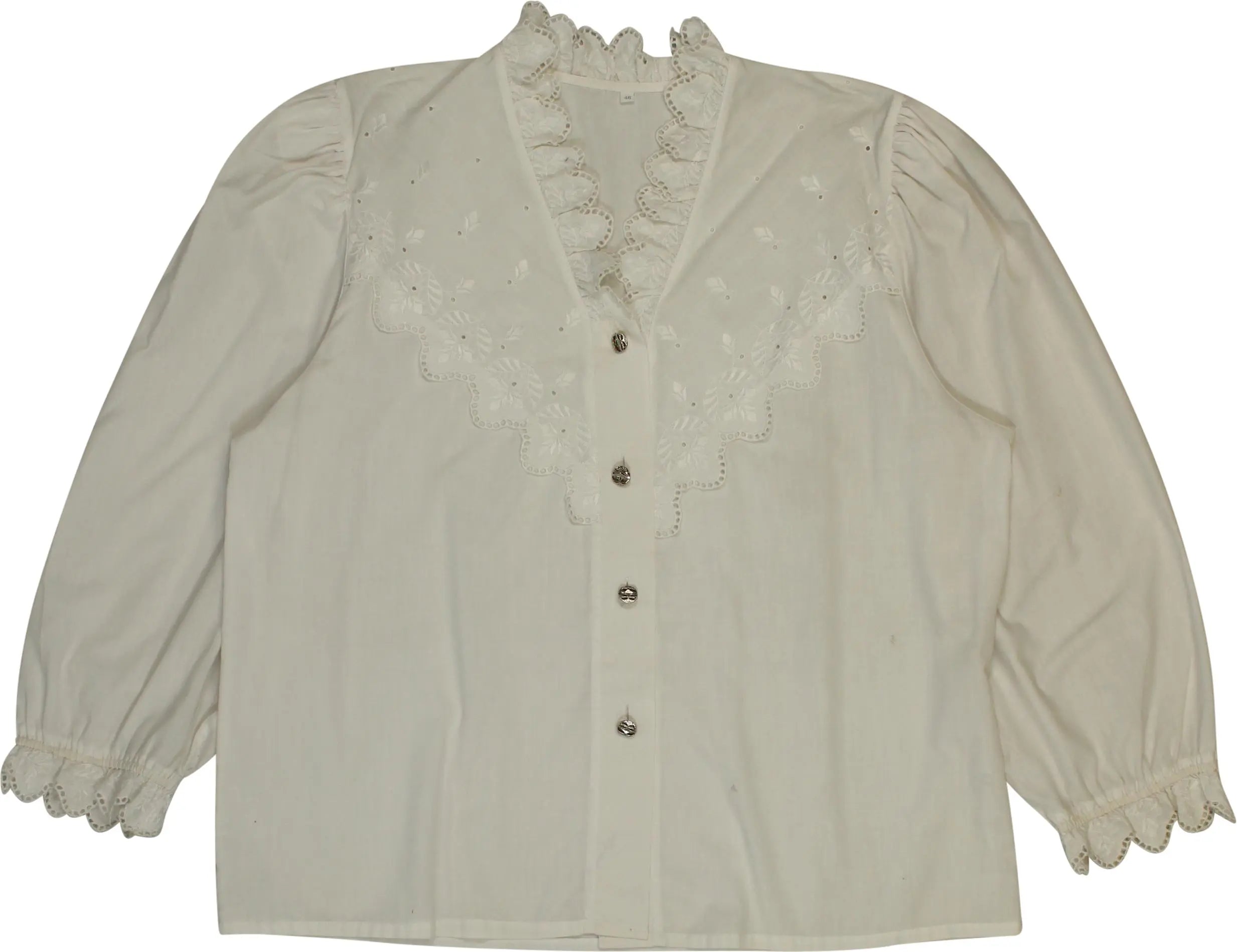 Unknown - Embroidered Blouse- ThriftTale.com - Vintage and second handclothing