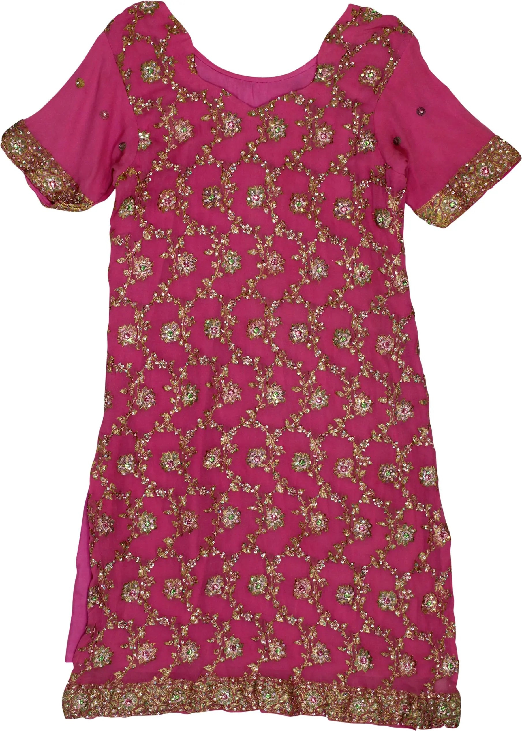 Unknown - Embroidered Kurta Tunic- ThriftTale.com - Vintage and second handclothing