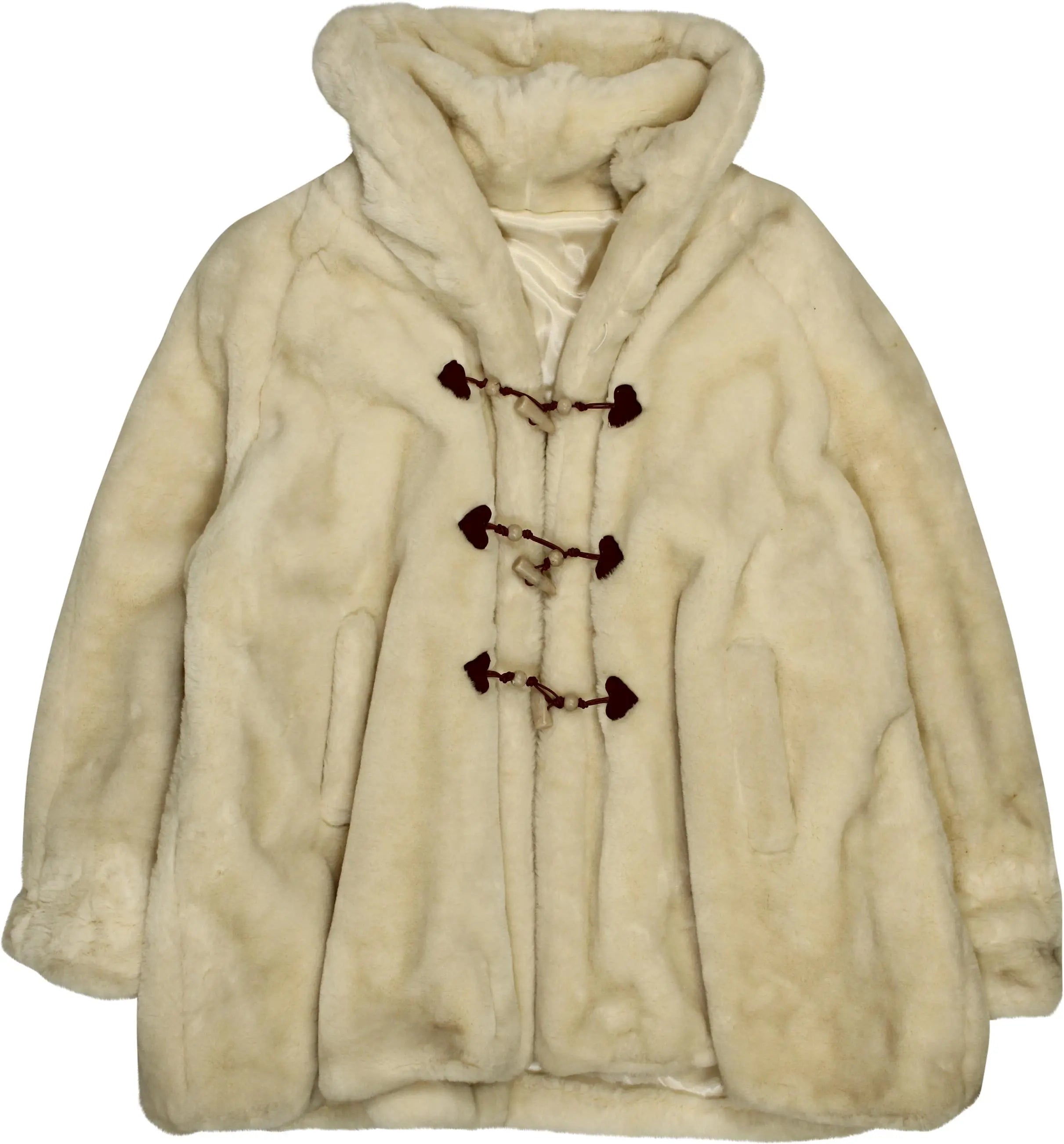 Unknown - Faux Fur Hooded Jacket- ThriftTale.com - Vintage and second handclothing