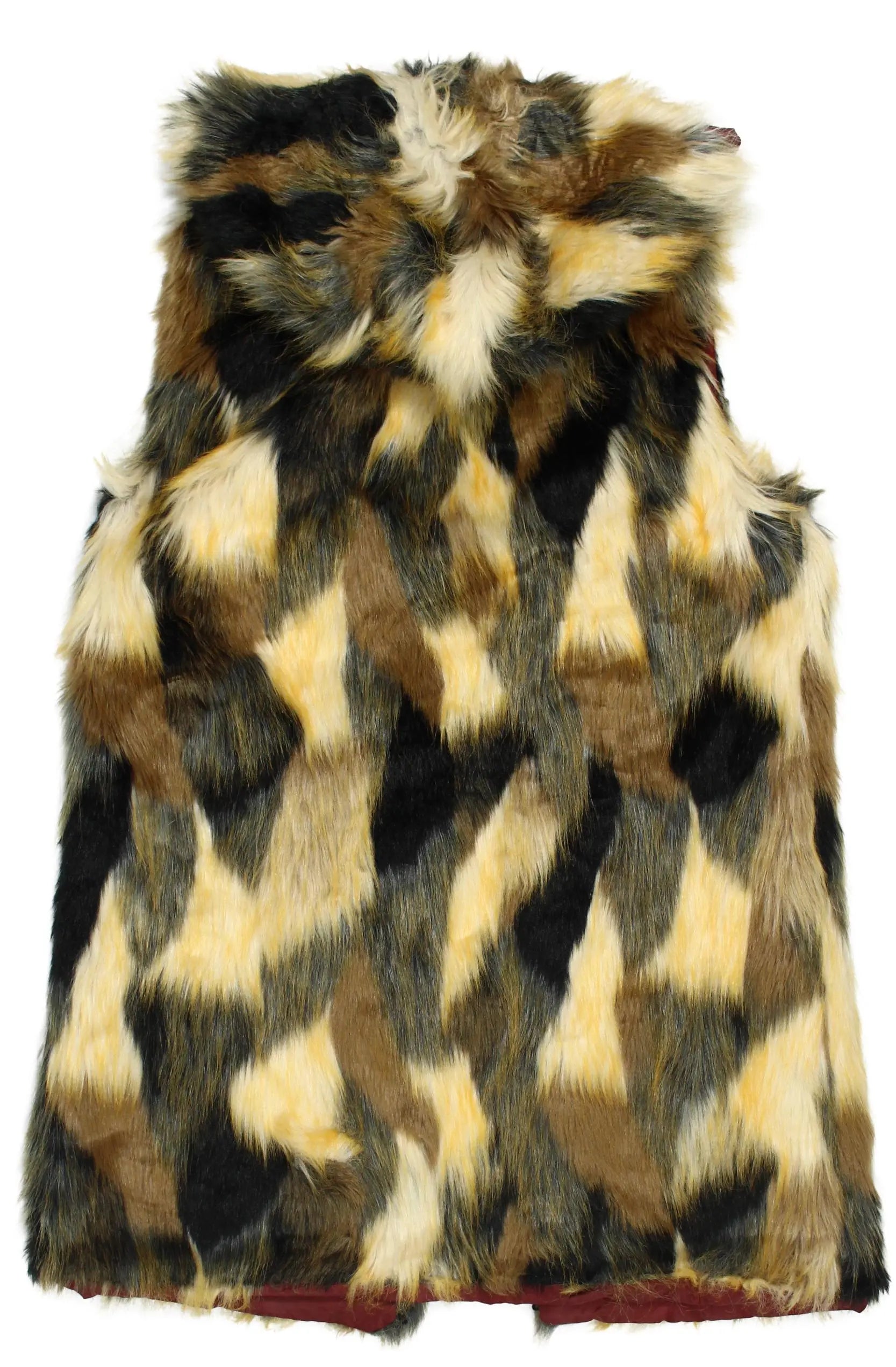 Unknown - Faux Fur Hooded Vest- ThriftTale.com - Vintage and second handclothing