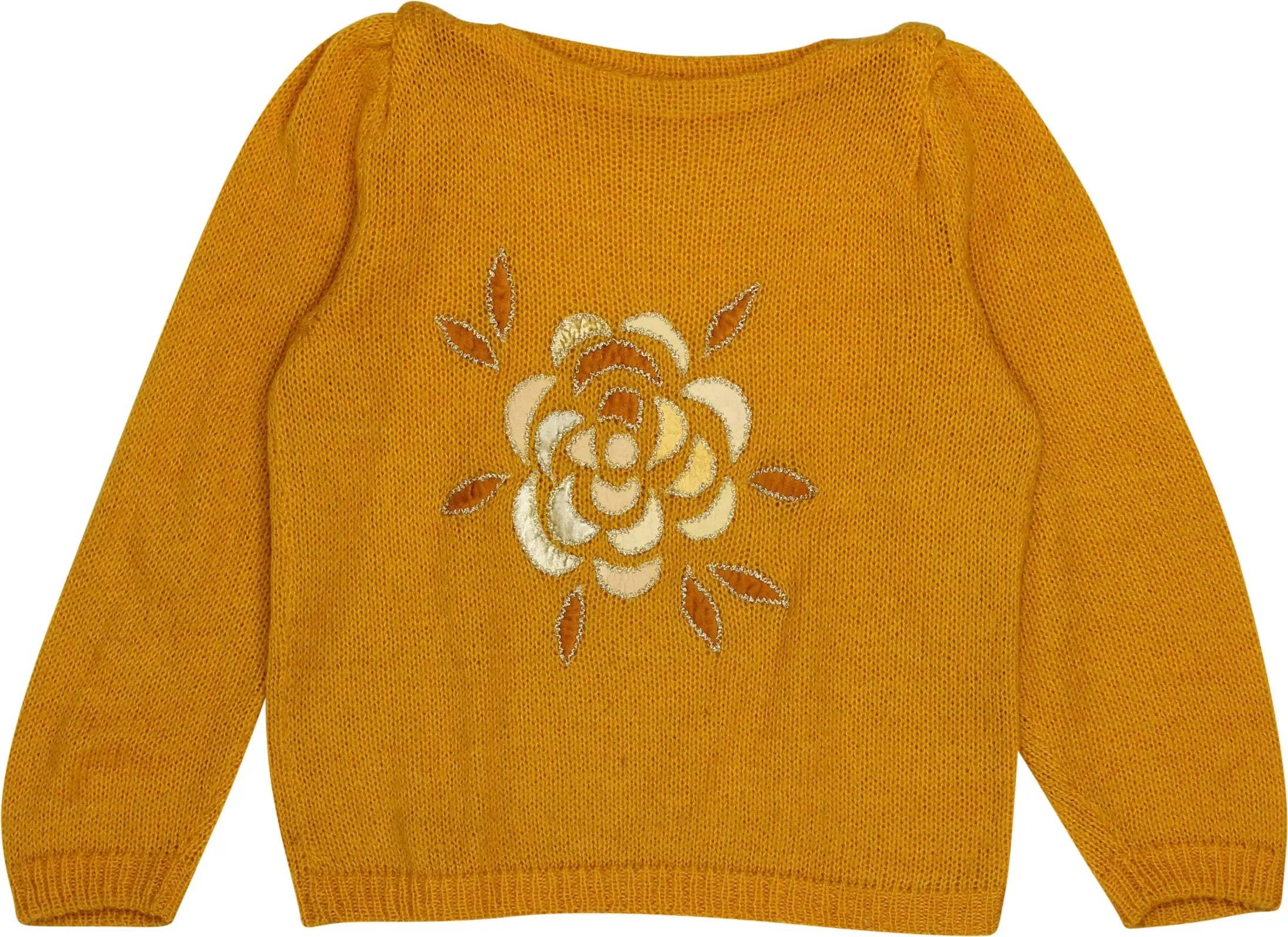 Unknown - Floral Applique Jumper- ThriftTale.com - Vintage and second handclothing