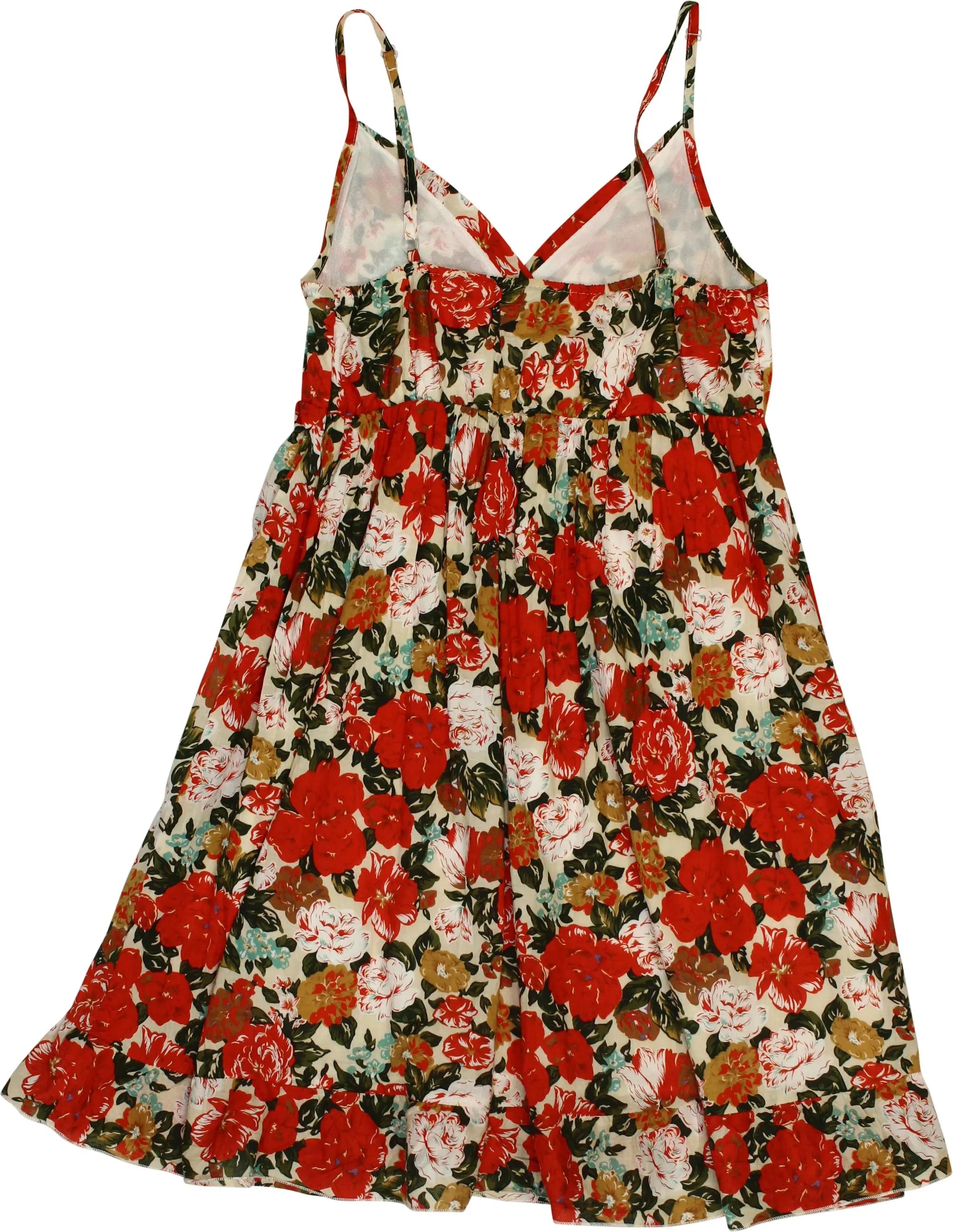 Unknown - Floral Dress- ThriftTale.com - Vintage and second handclothing