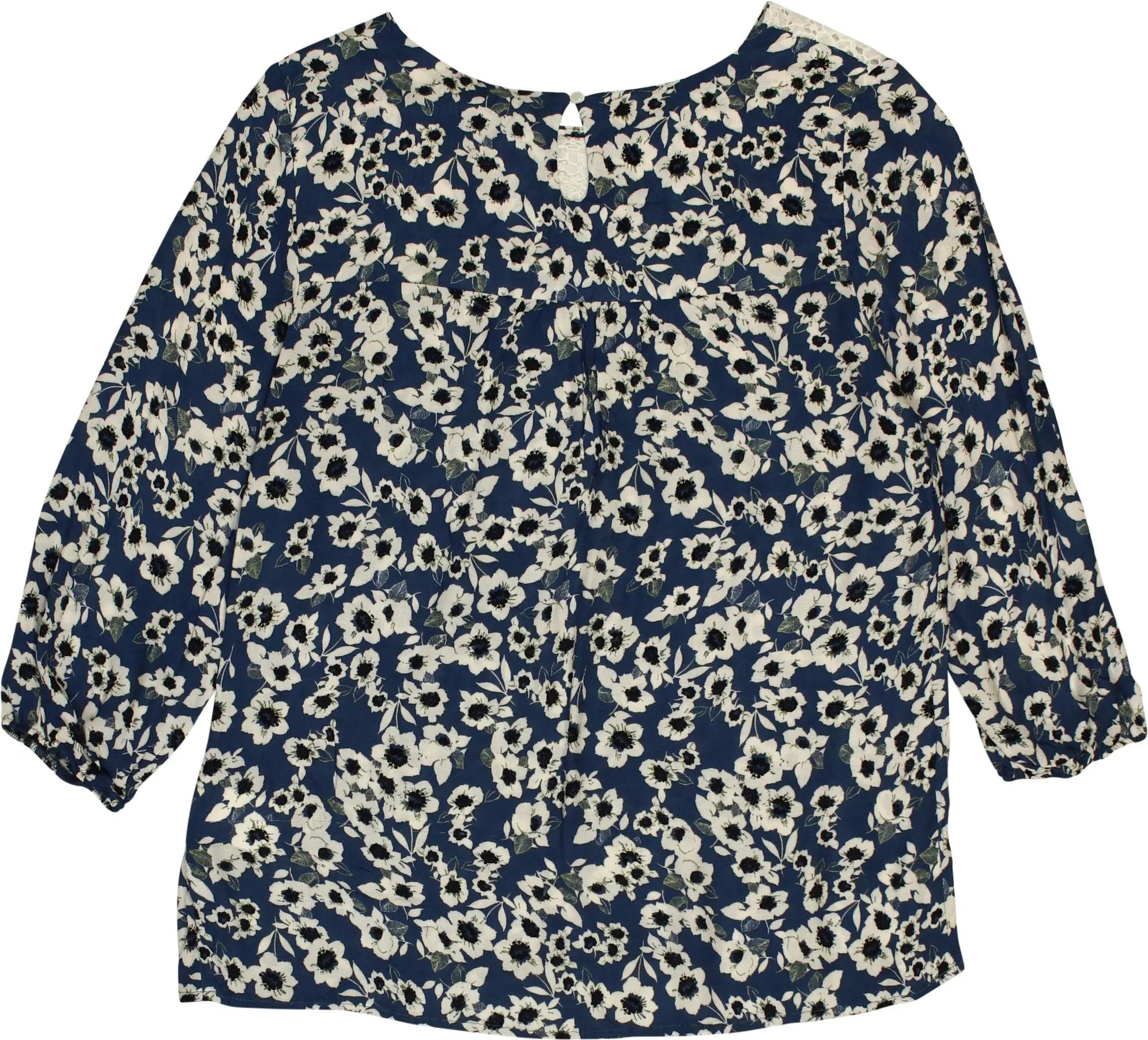 Unknown - Floral Top- ThriftTale.com - Vintage and second handclothing