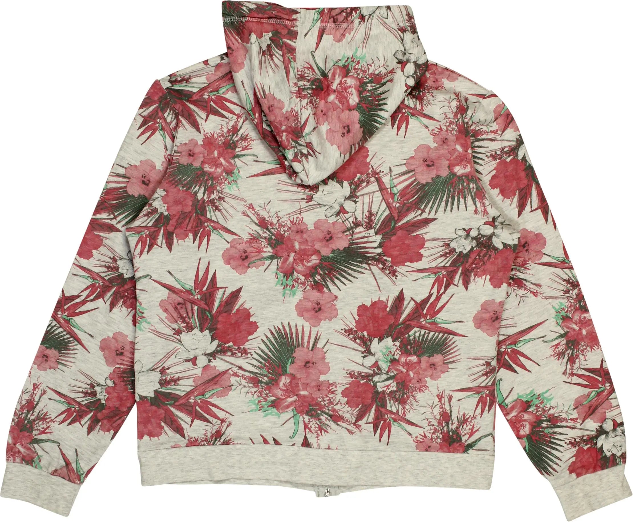Unknown - Floral Zip-up Hoodie- ThriftTale.com - Vintage and second handclothing