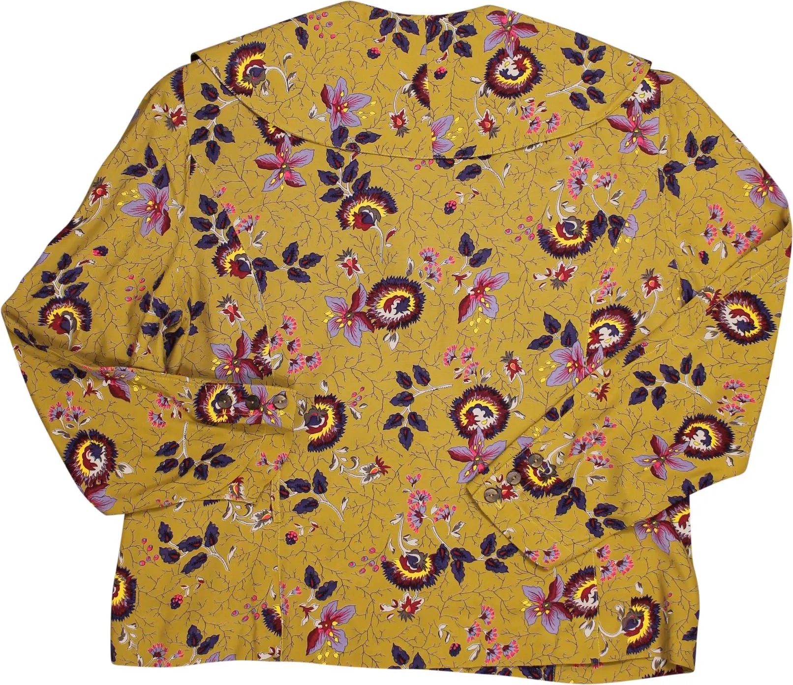 Unknown - Flower Blazer- ThriftTale.com - Vintage and second handclothing